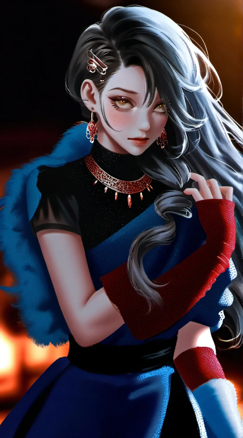 ai character: Lisa  background