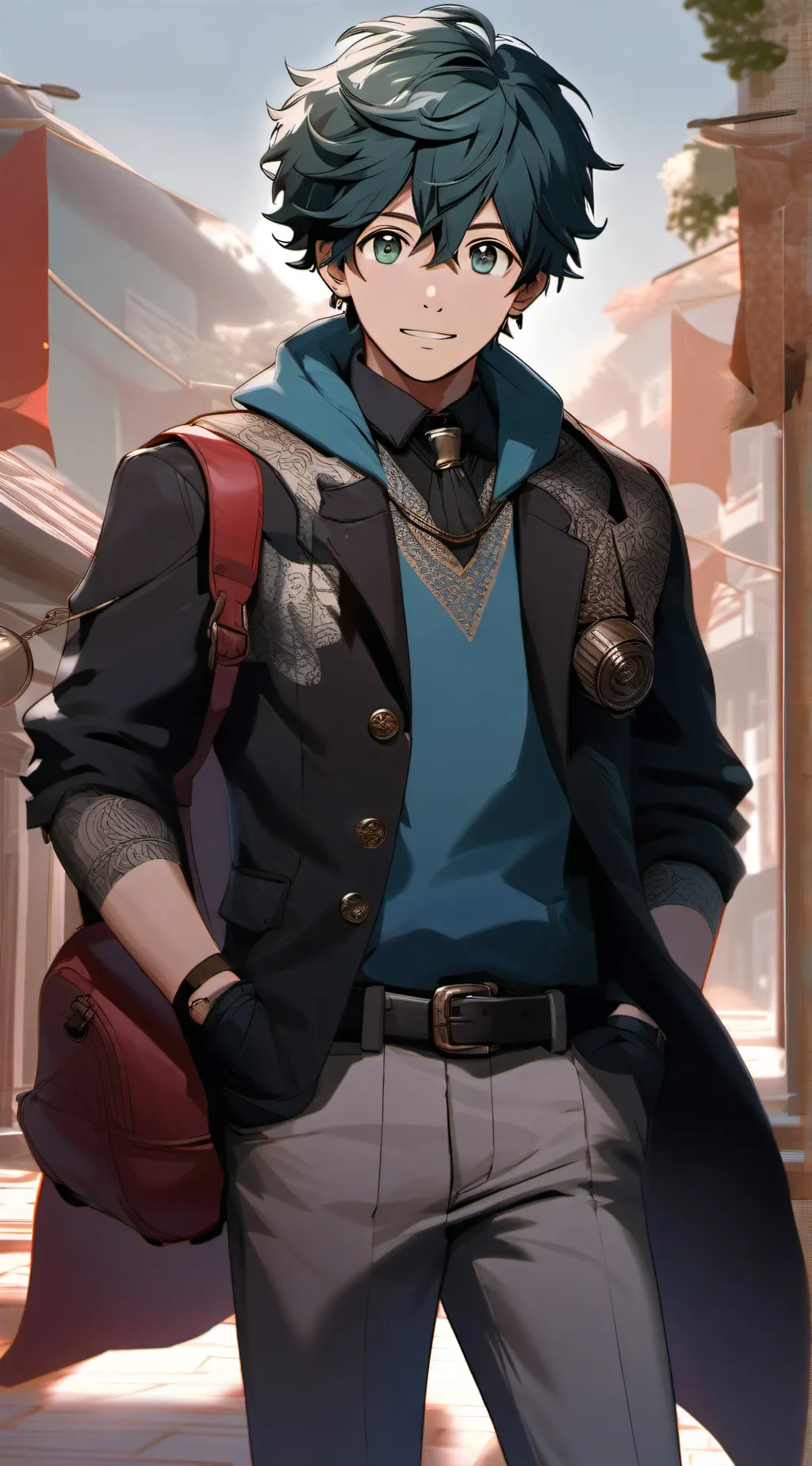 ai character: Izuku Midorya background