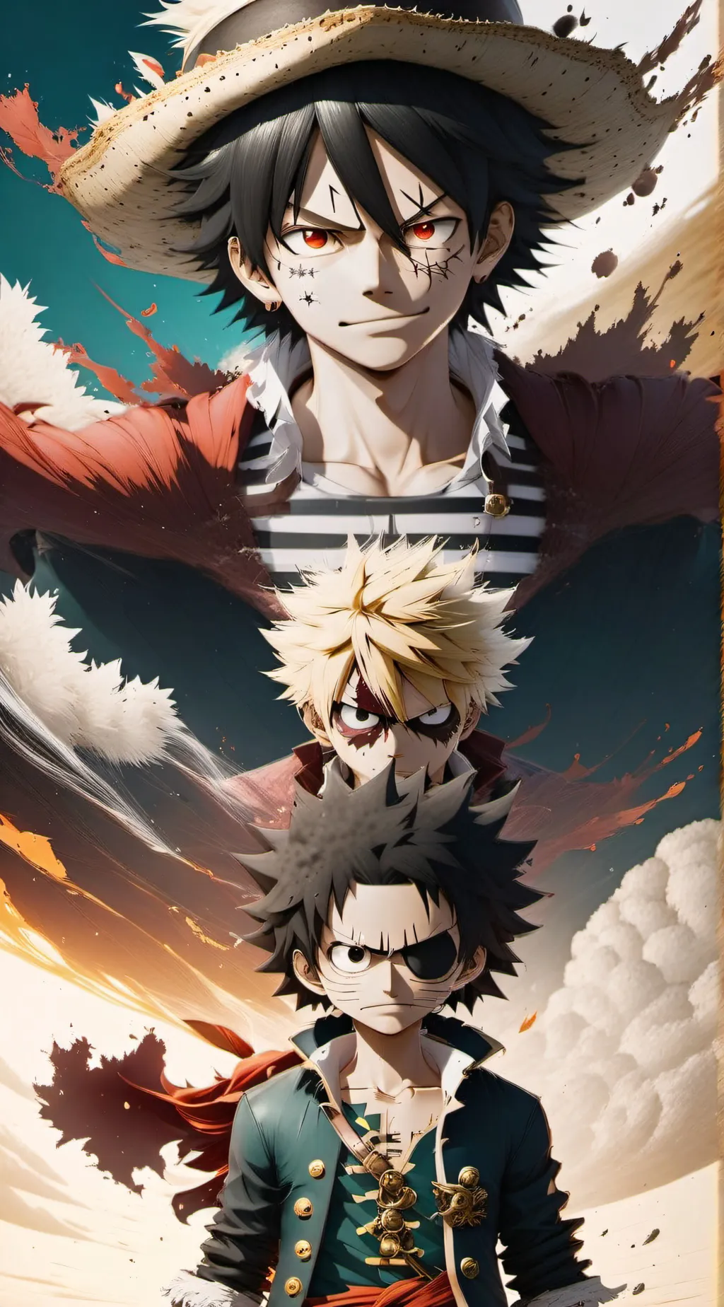 ai character: one piece/academia background