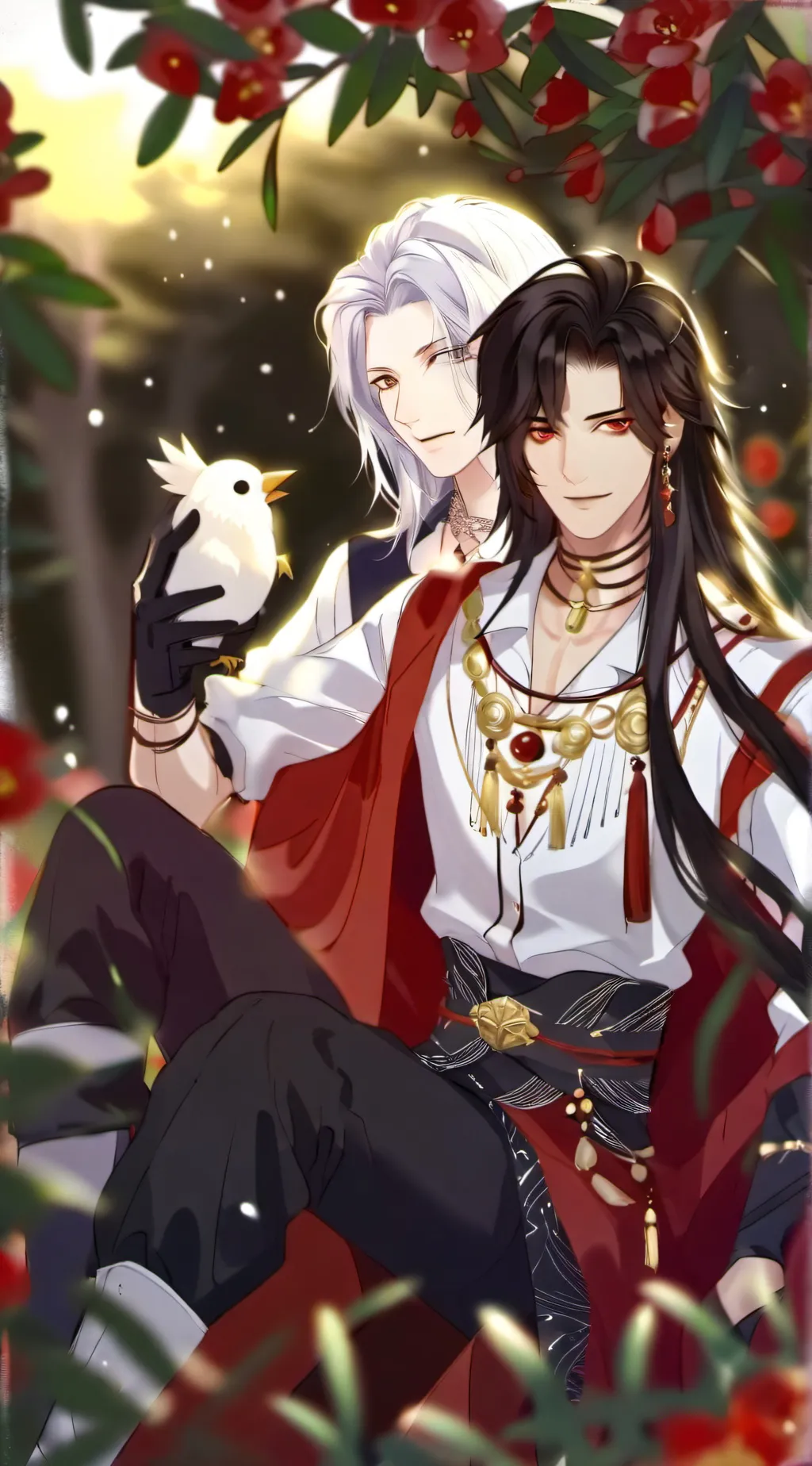 ai character: Max and Joan  background