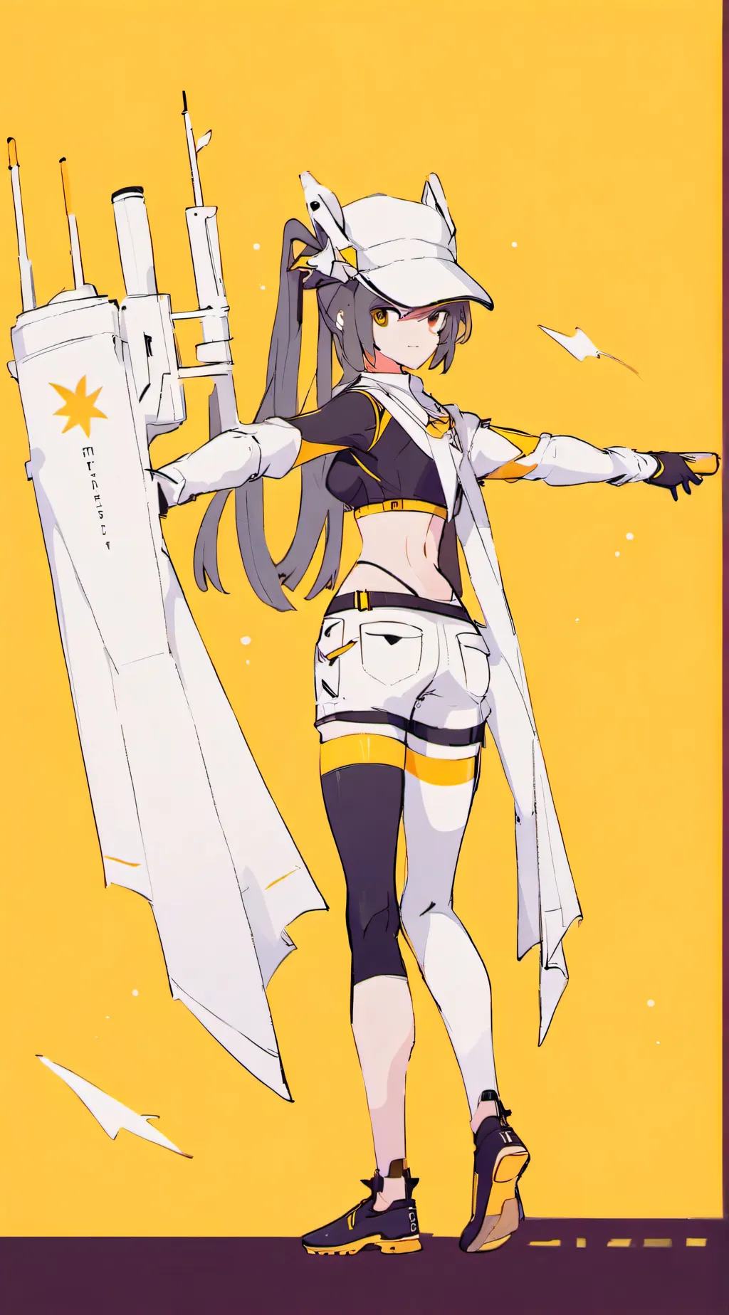 ai character: Miss circle background