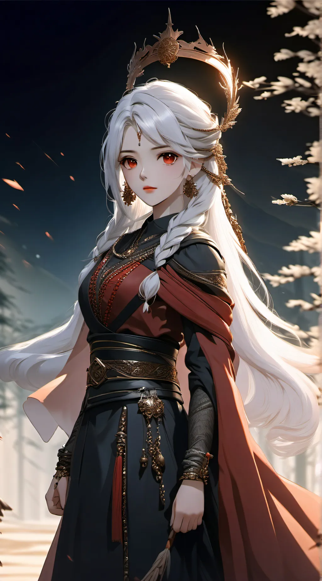 ai character: Queen Luna background