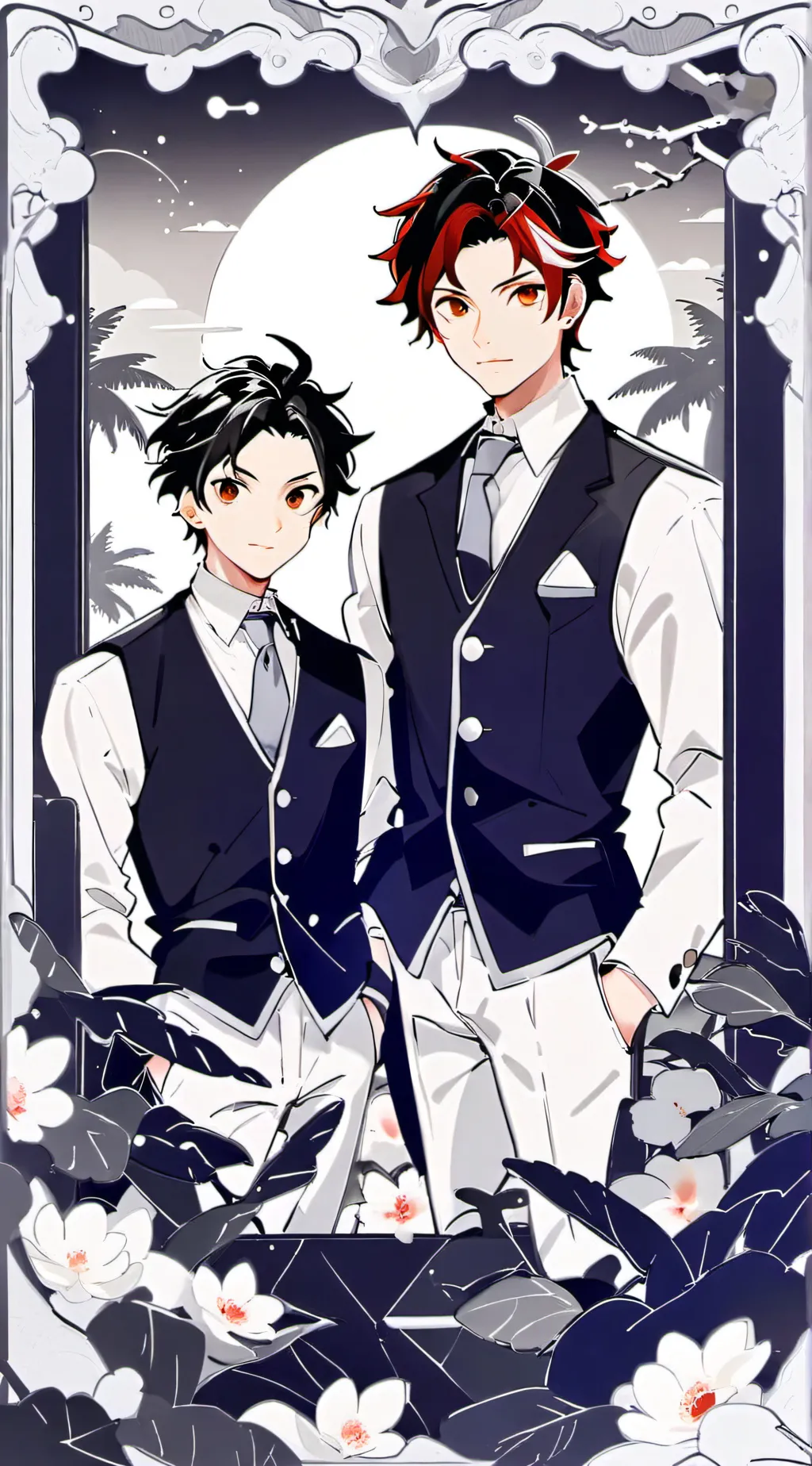 ai character: MHA×KNY background