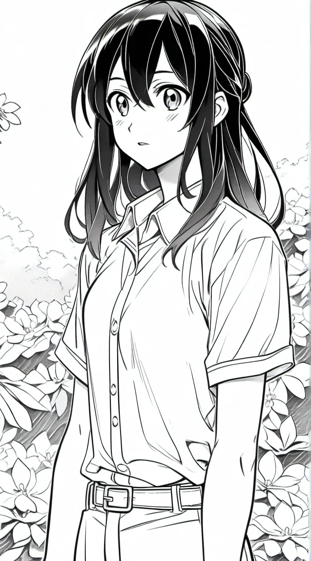 ai character: girl tanjiro background