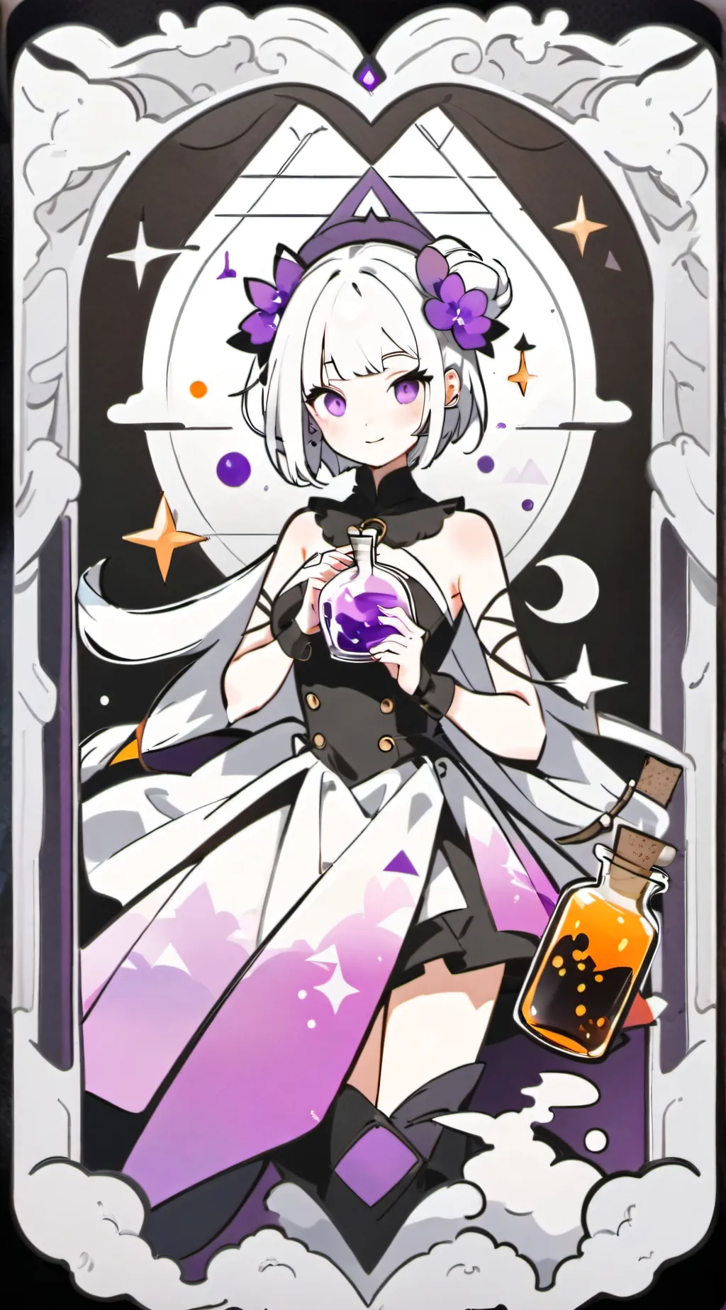 ai character: flexiblegirlpotion background