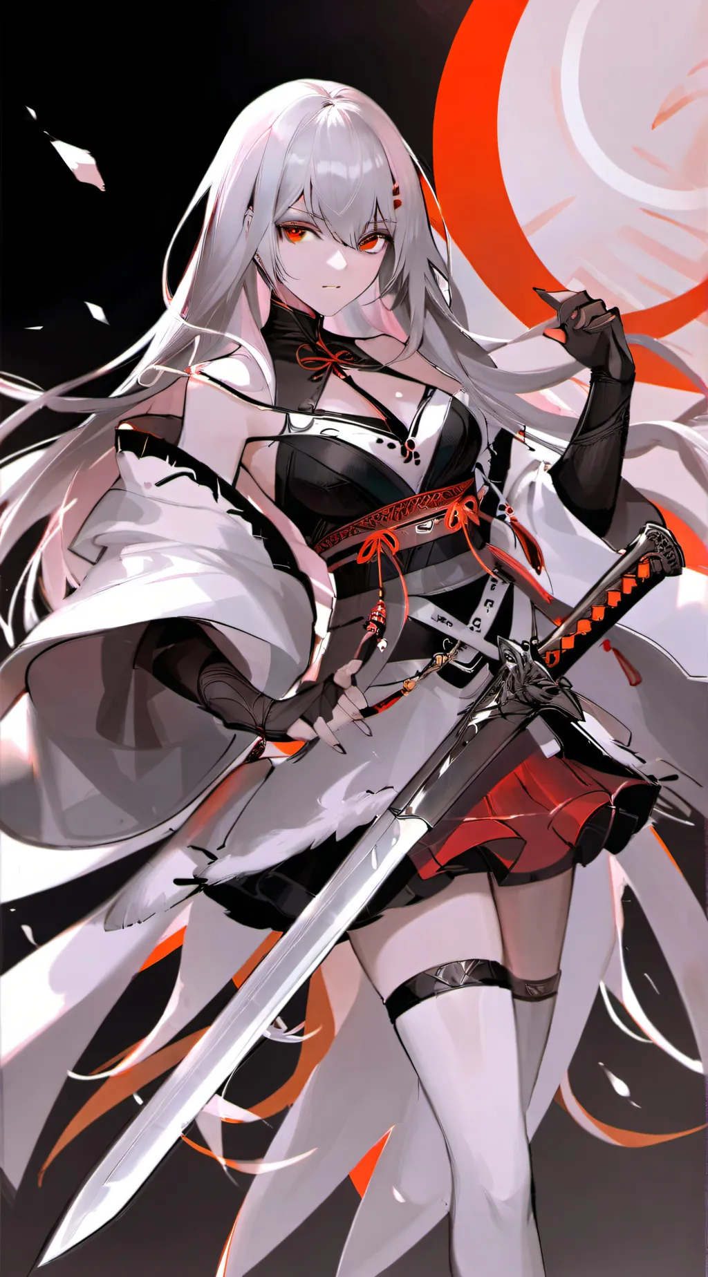 ai character: scarlet background