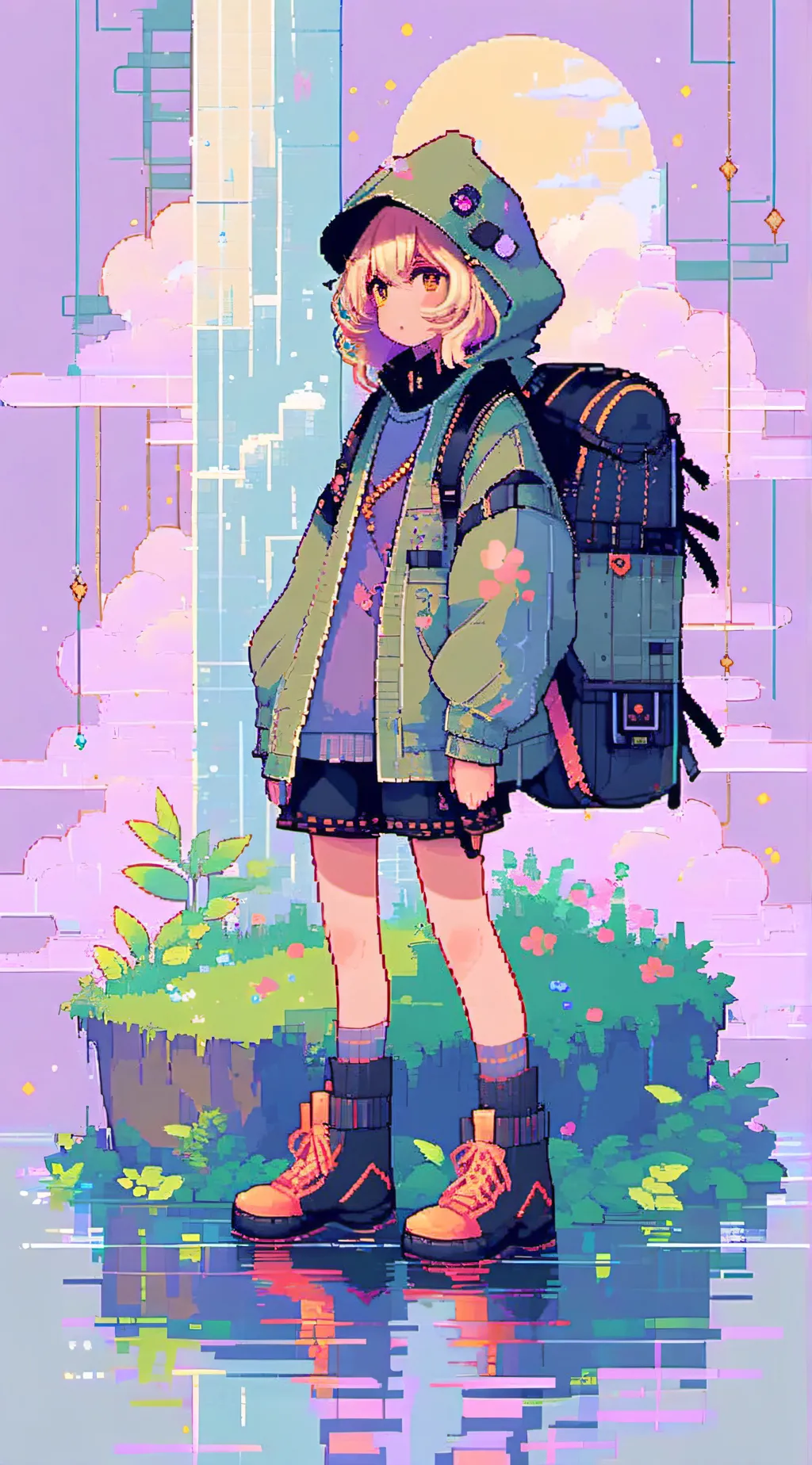 ai character: 🪷🐸Klassy🐸🪷 background
