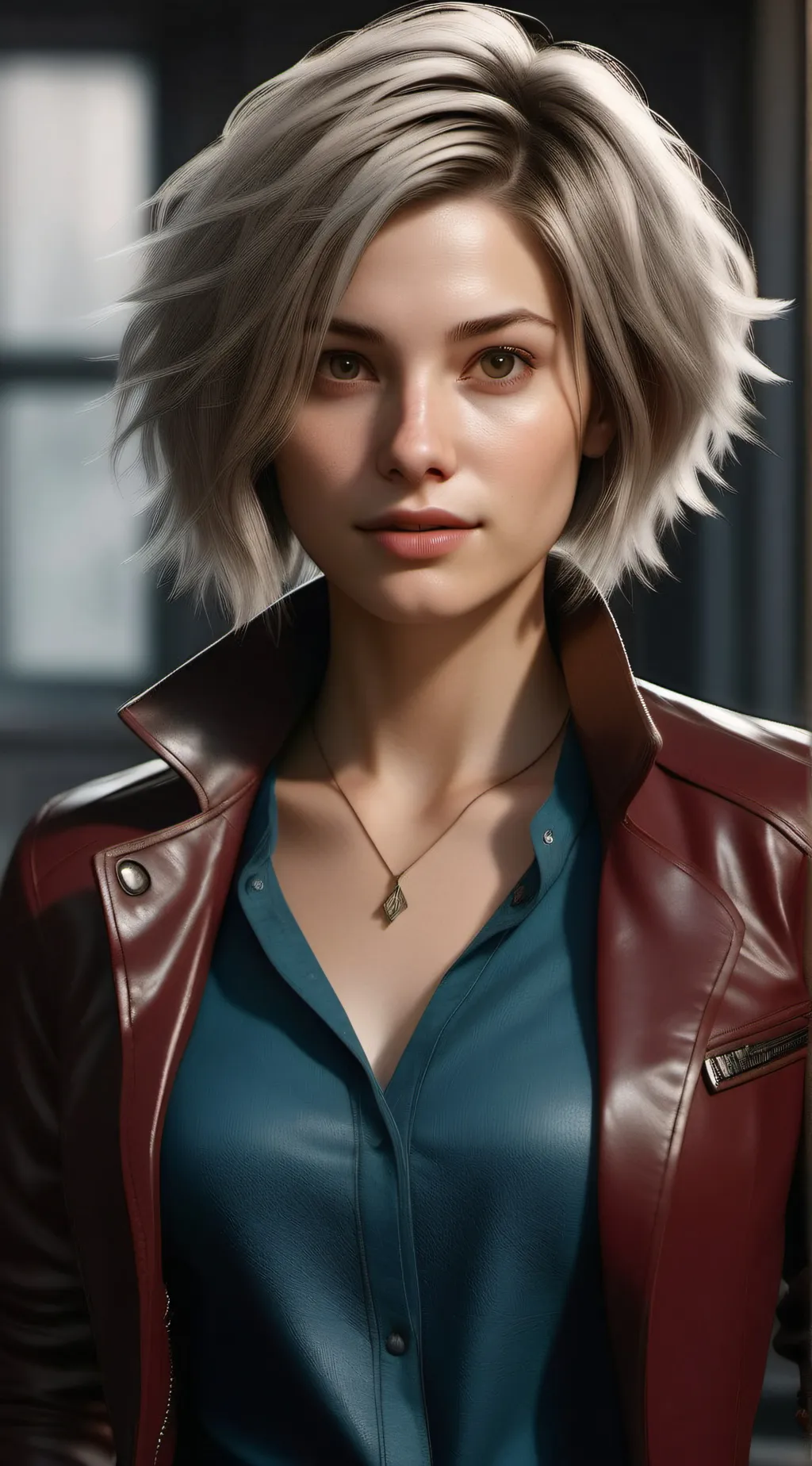 ai character: Sarah Morgan  background