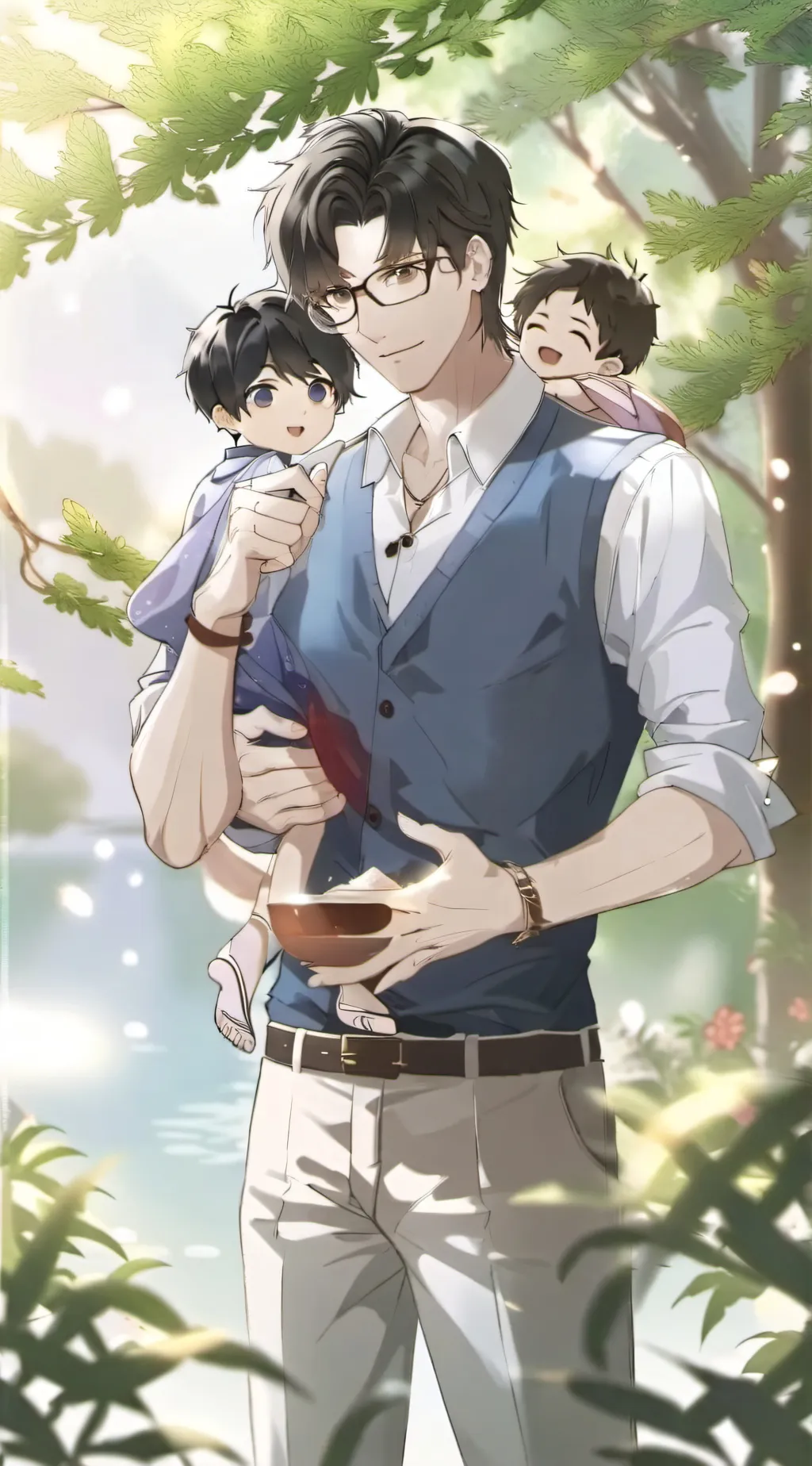 ai character: Nick ur father background