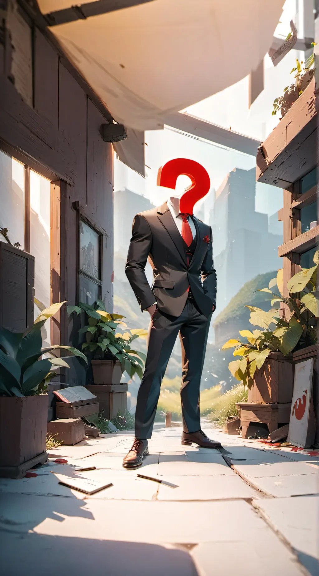 ai character: stand-in background