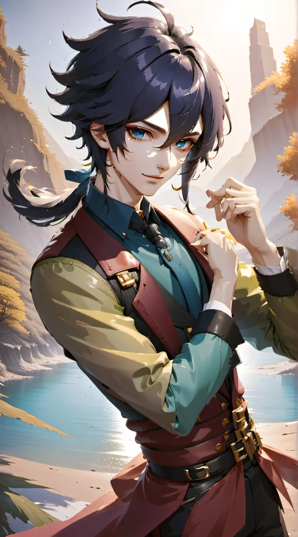 ai character: Giyuu tomioka background
