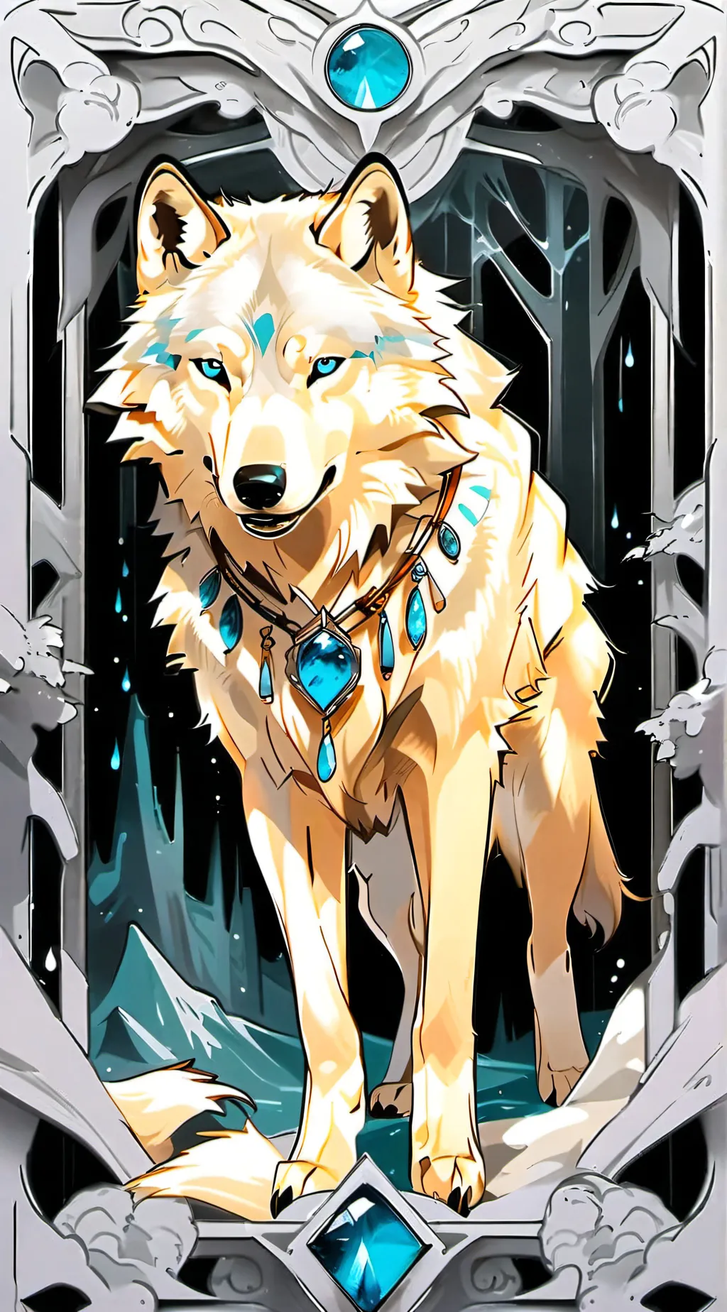 ai character: Crystal background