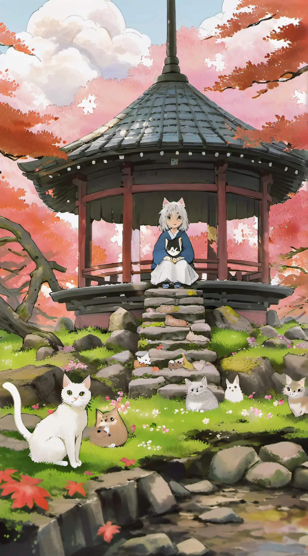 ai character: Neko background