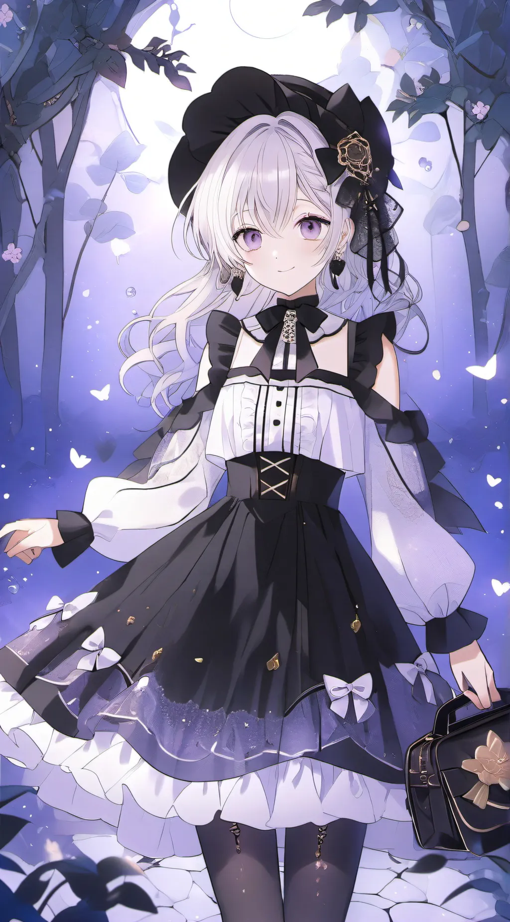 ai character: moon  background