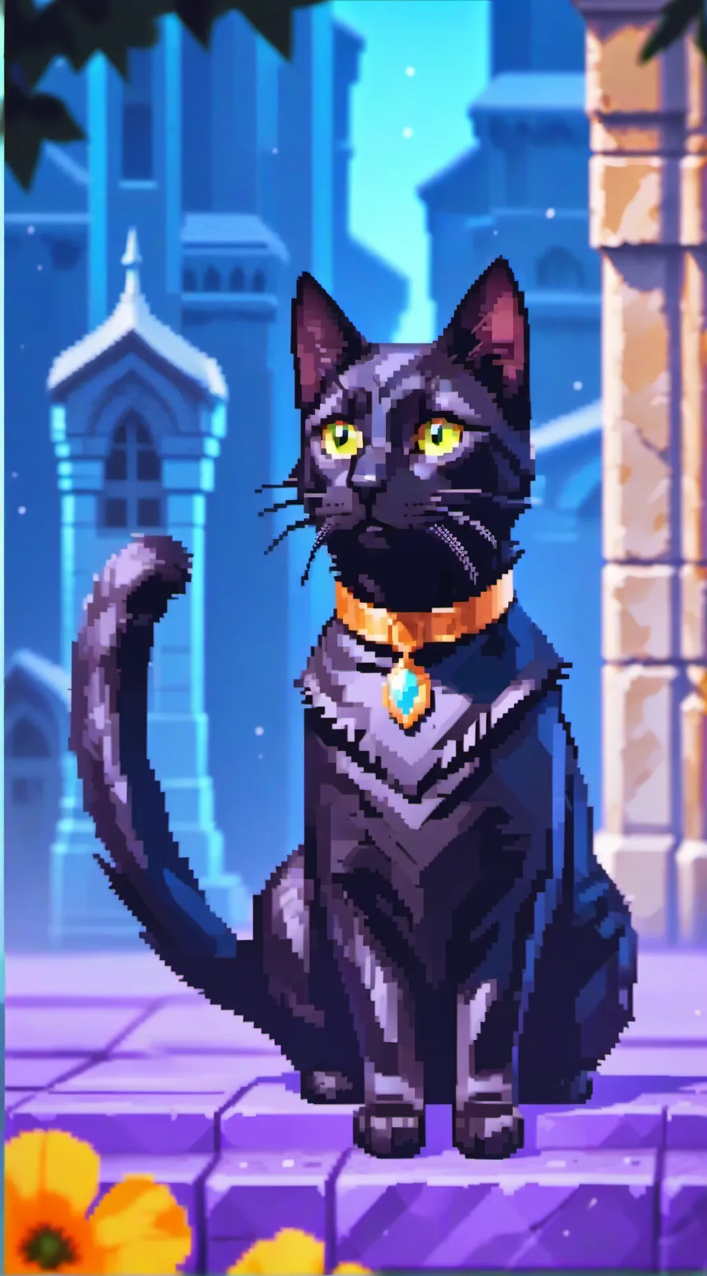 ai character: HB cat background