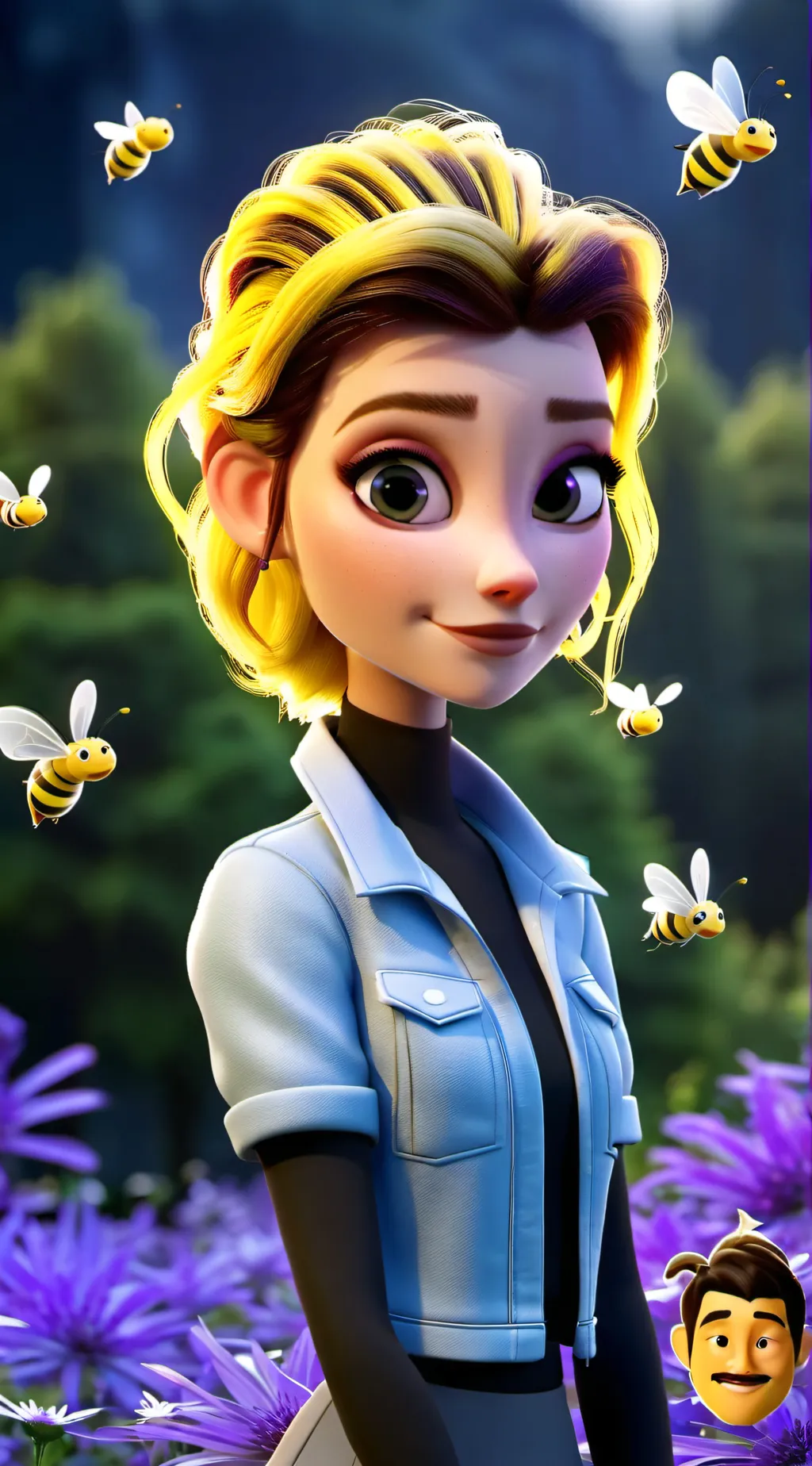 ai character: Ashley background