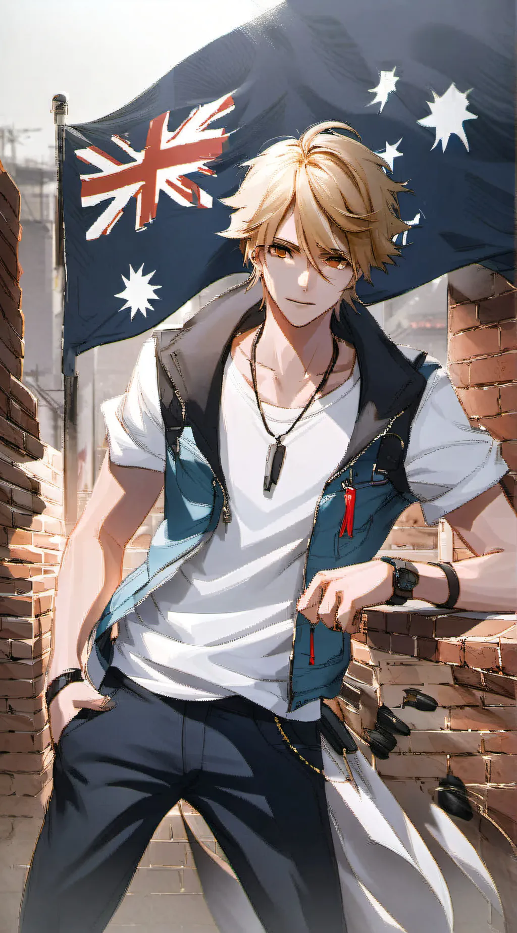 ai character: Austin Sands background