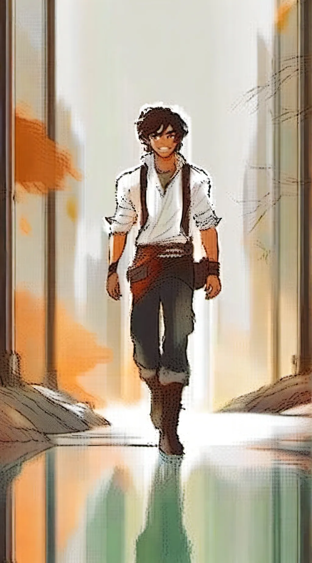ai character: Leo Valdez  background