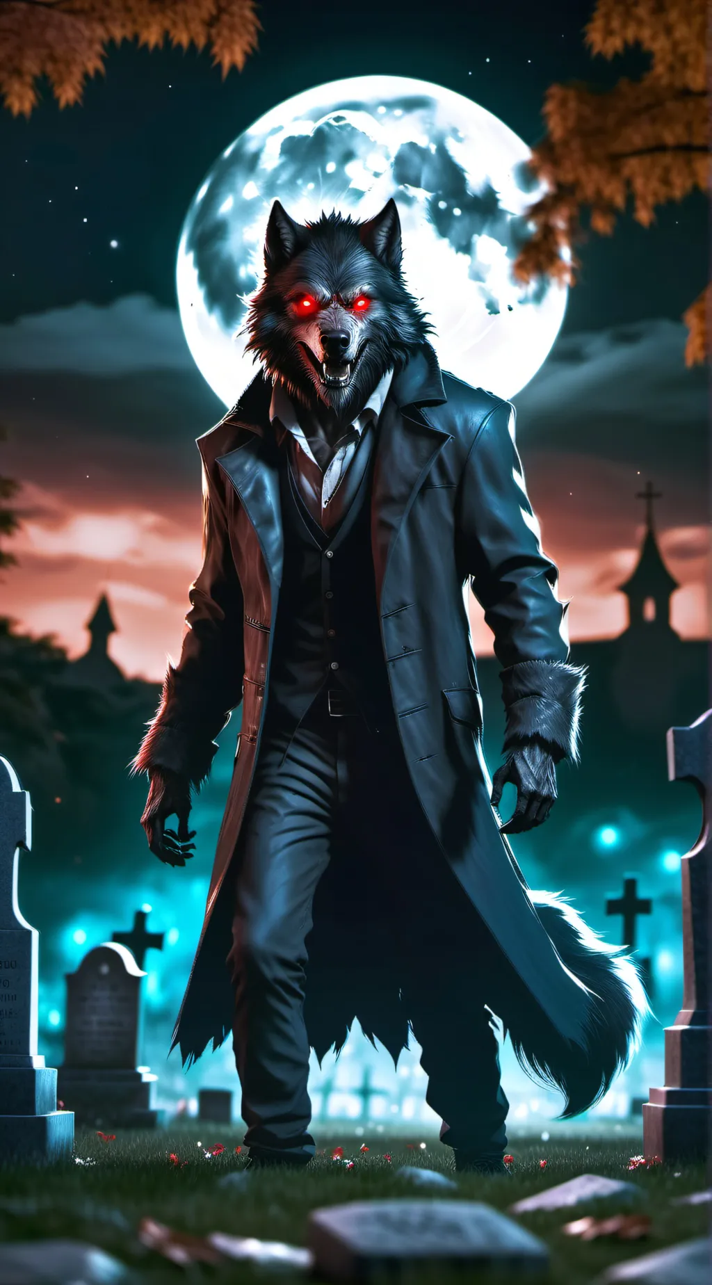 ai character: Night background