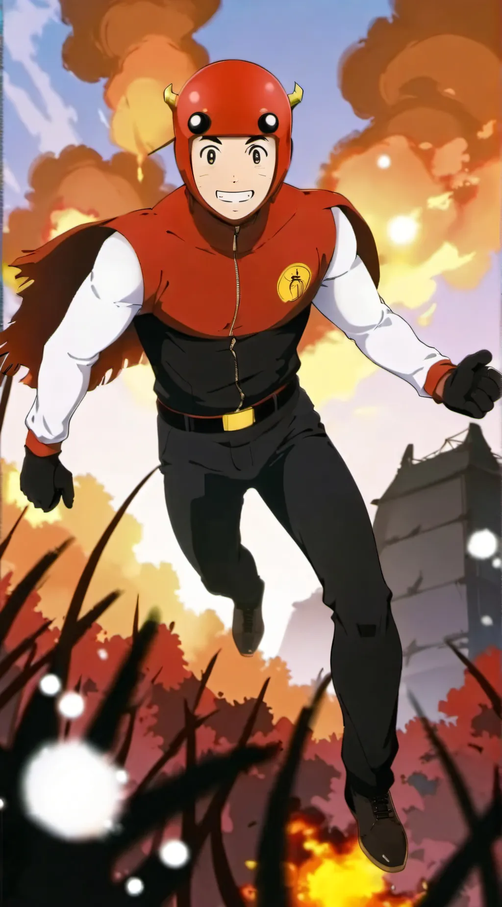 ai character: fireball besties!  background