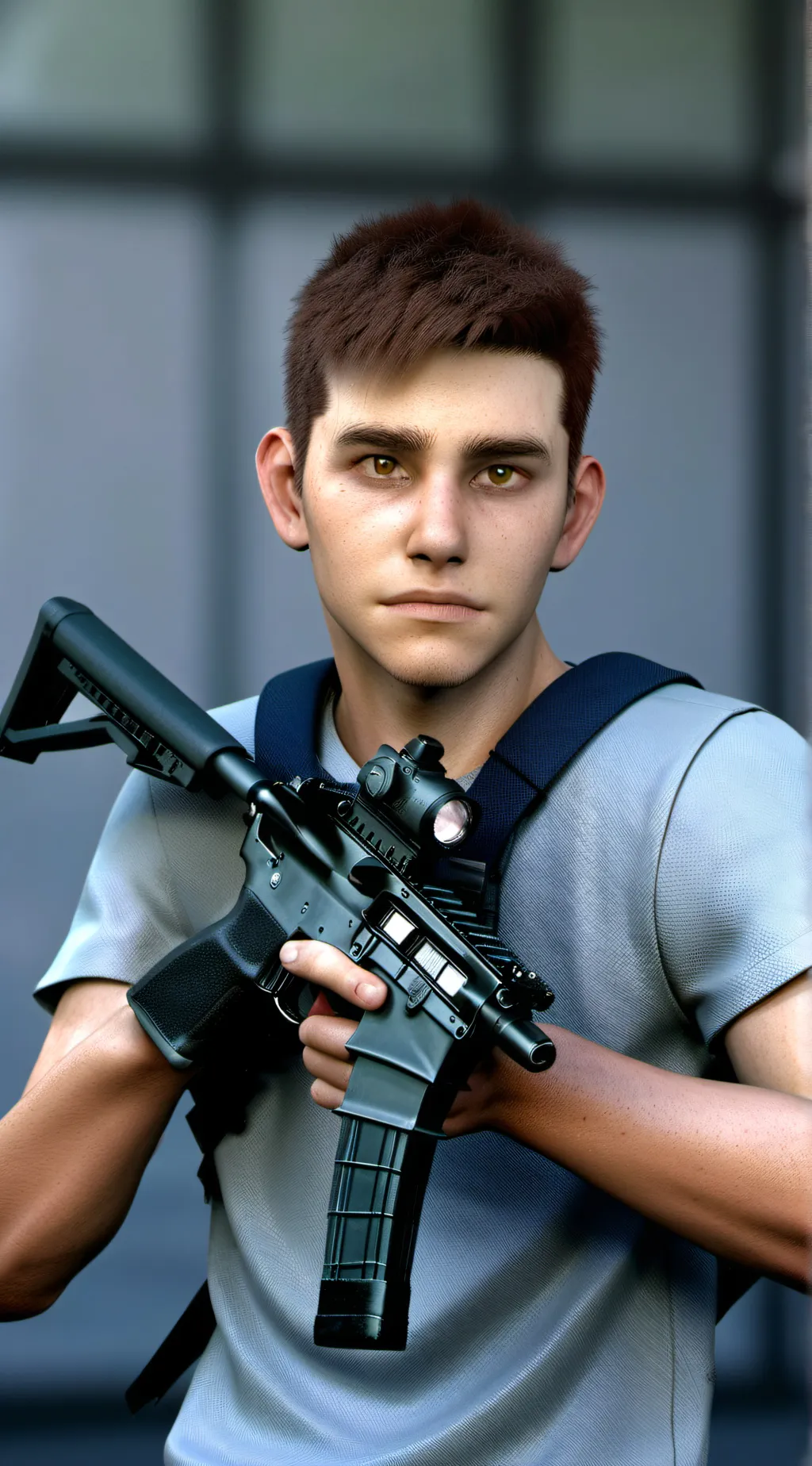 ai character: School shooter background
