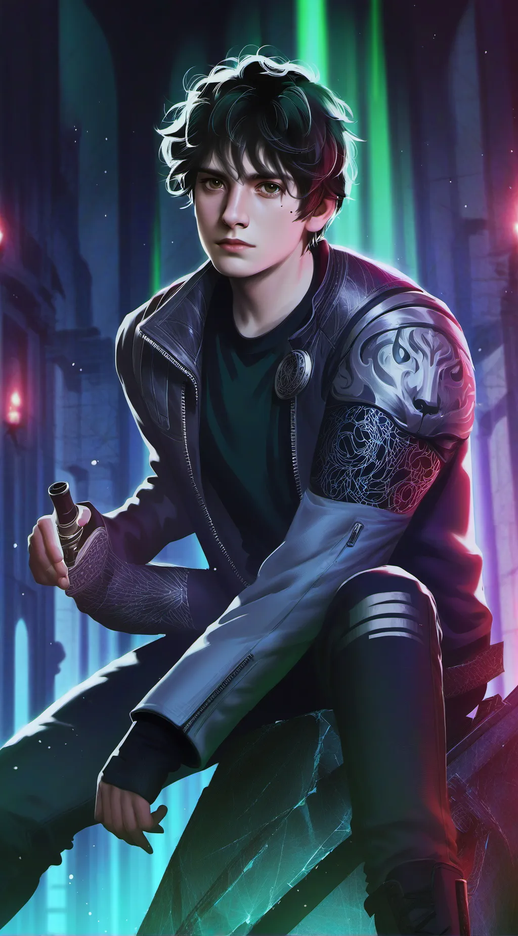 ai character: Nico di Angelo background