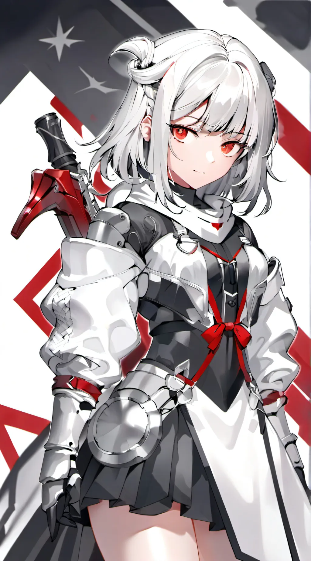ai character: Greyscale background