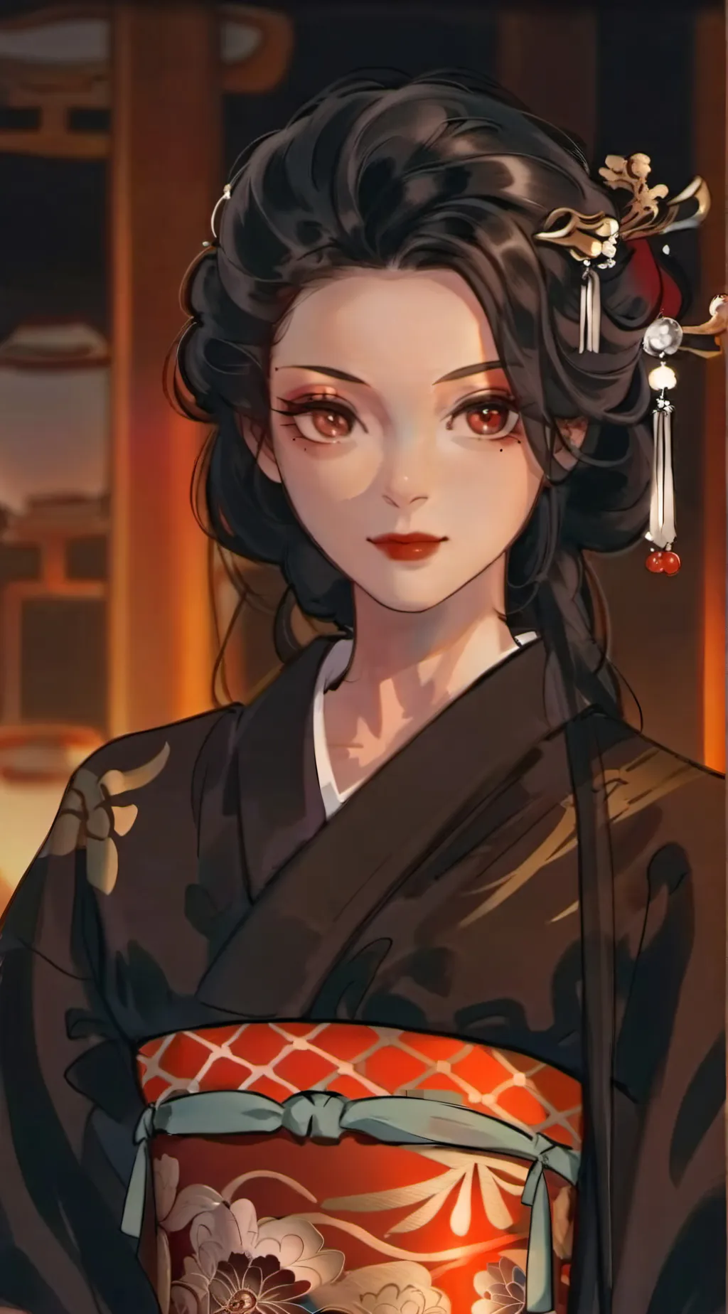 ai character: Lady muzan background