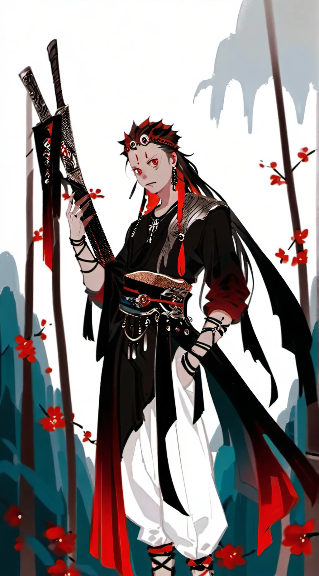 ai character: Demon slayer background
