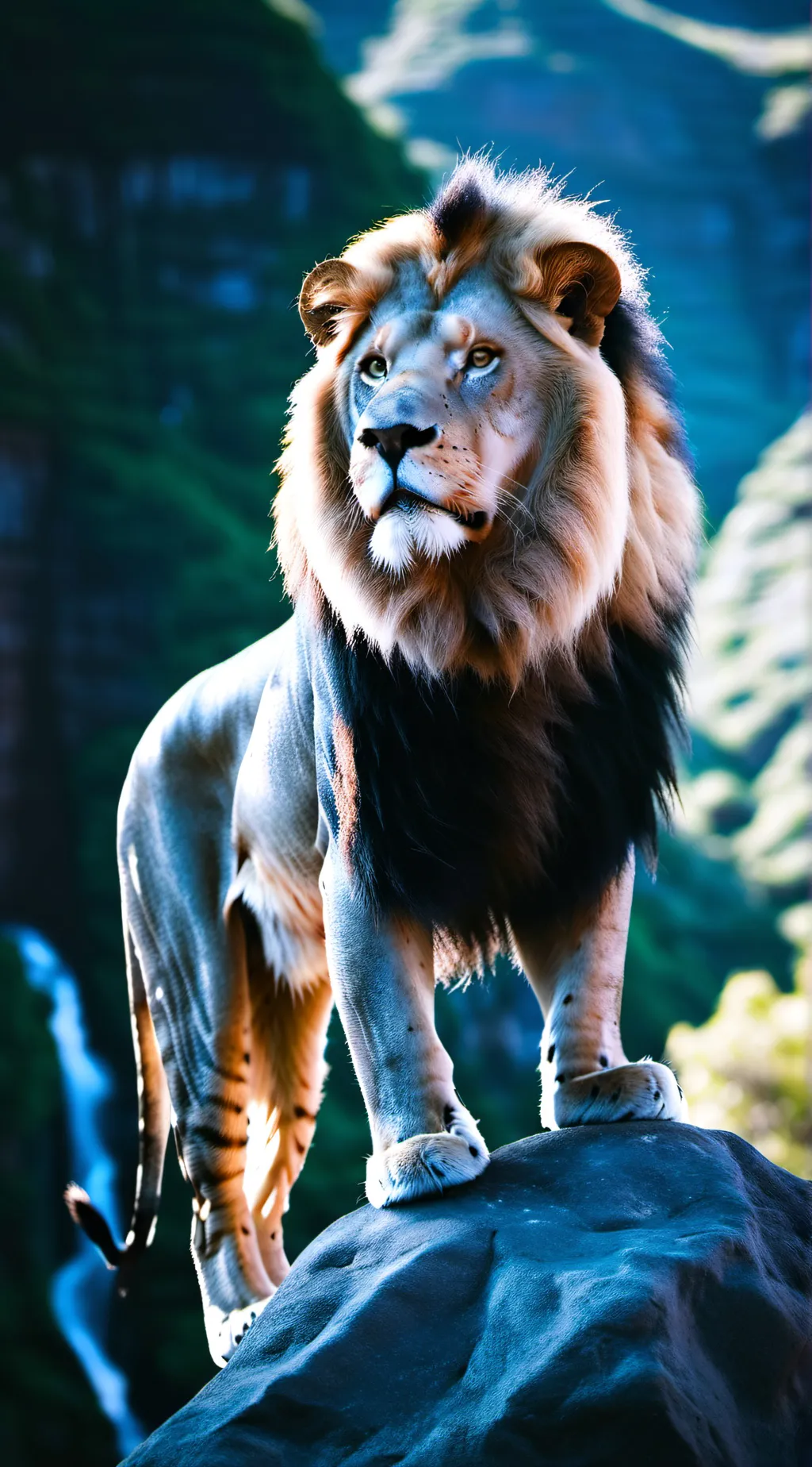 ai character: The lion King  background