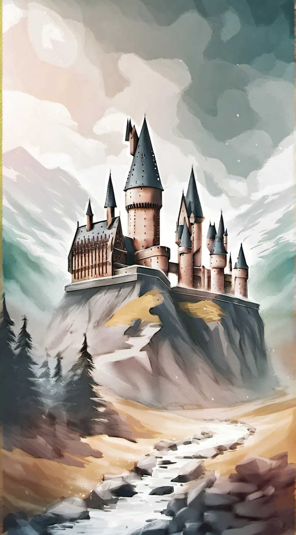 ai character: Hogwarts. background