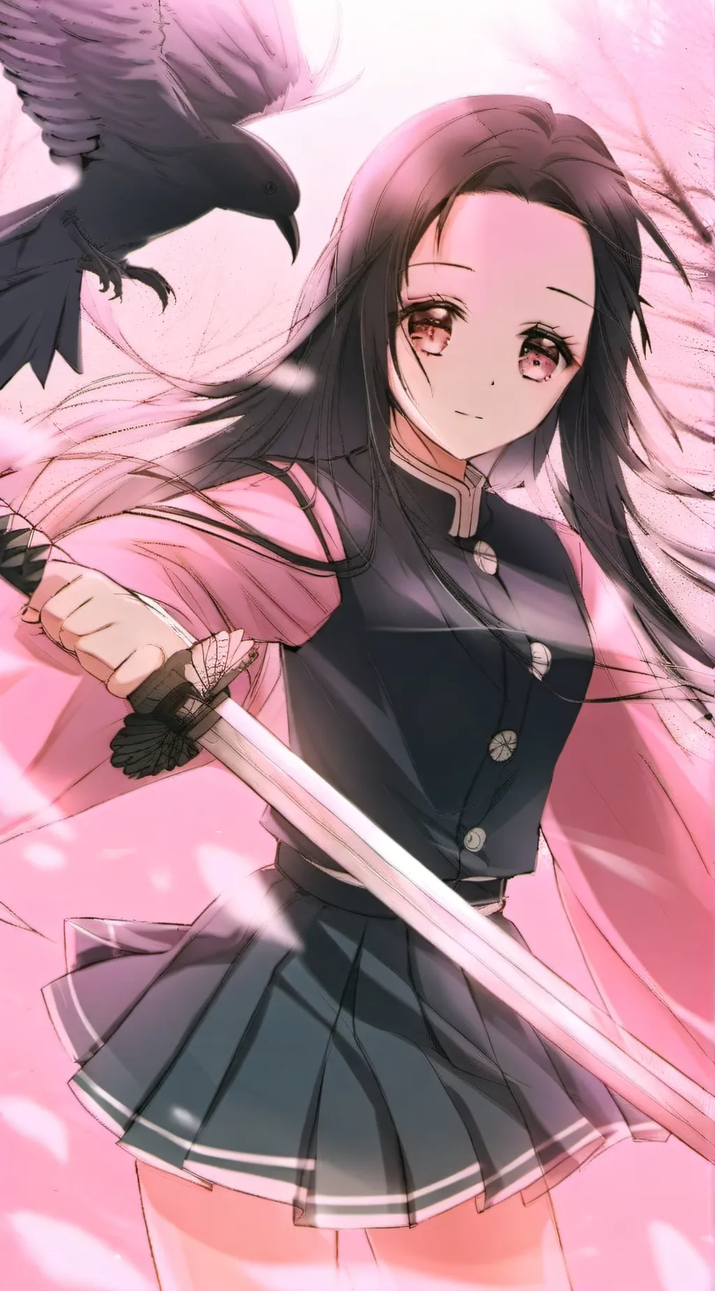 ai character: Nezuko(swap AU)  background