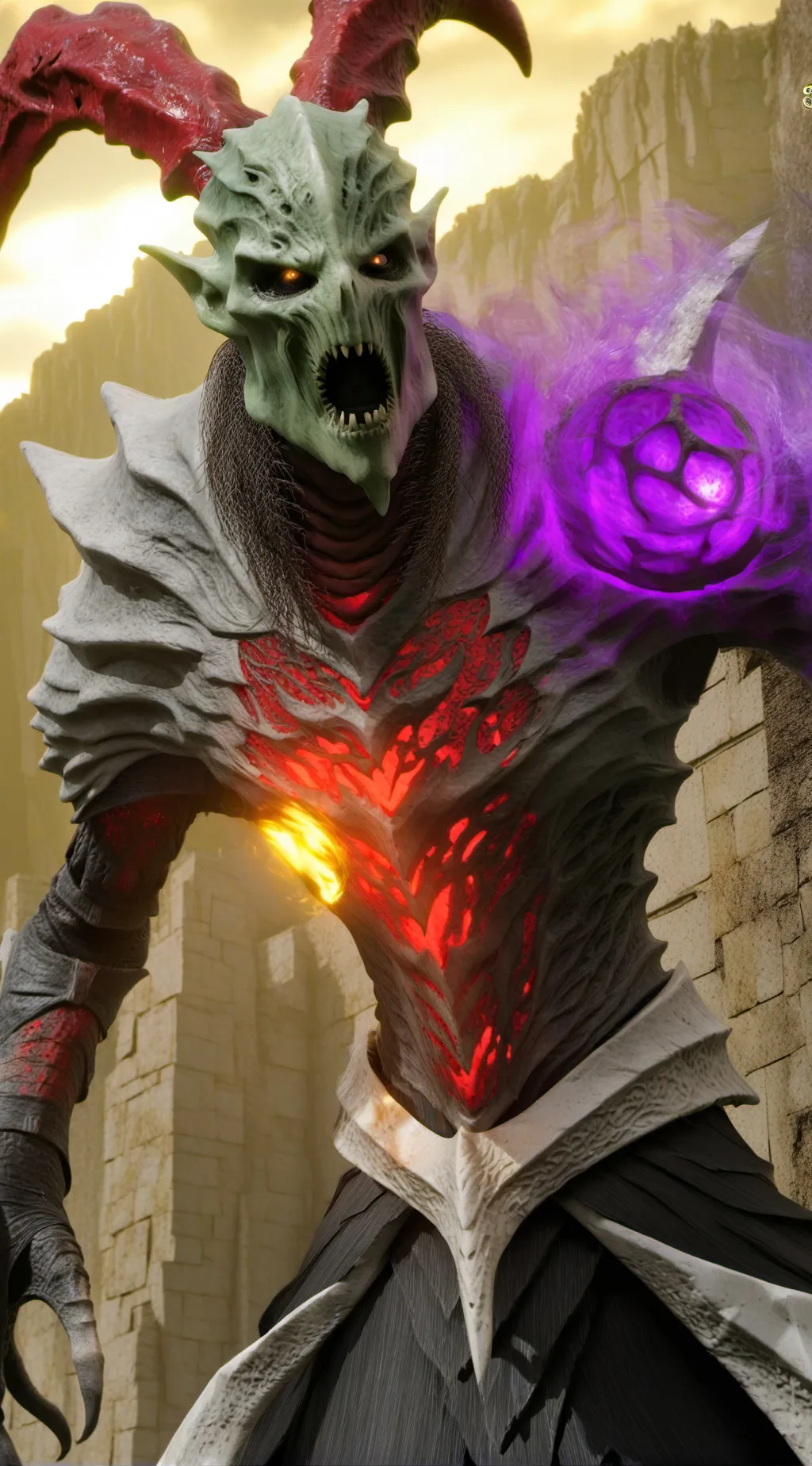 ai character: bone demon  background