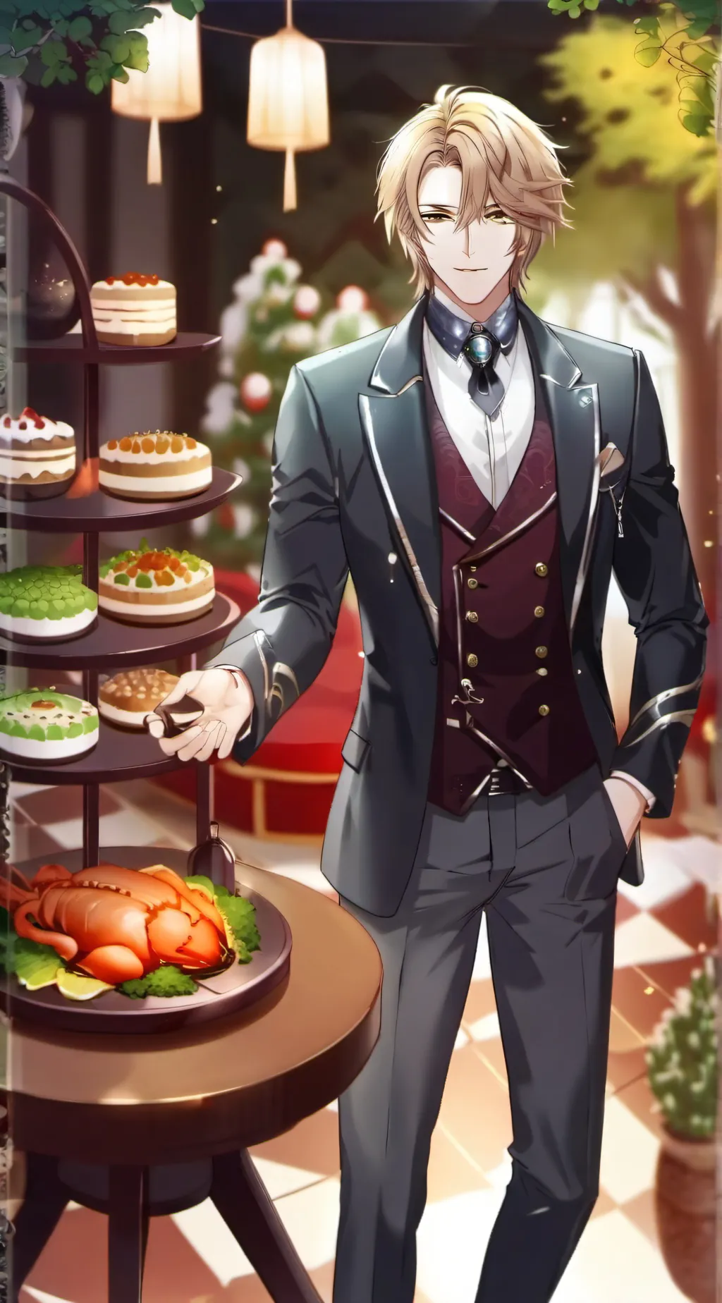 ai character: Alexander  background
