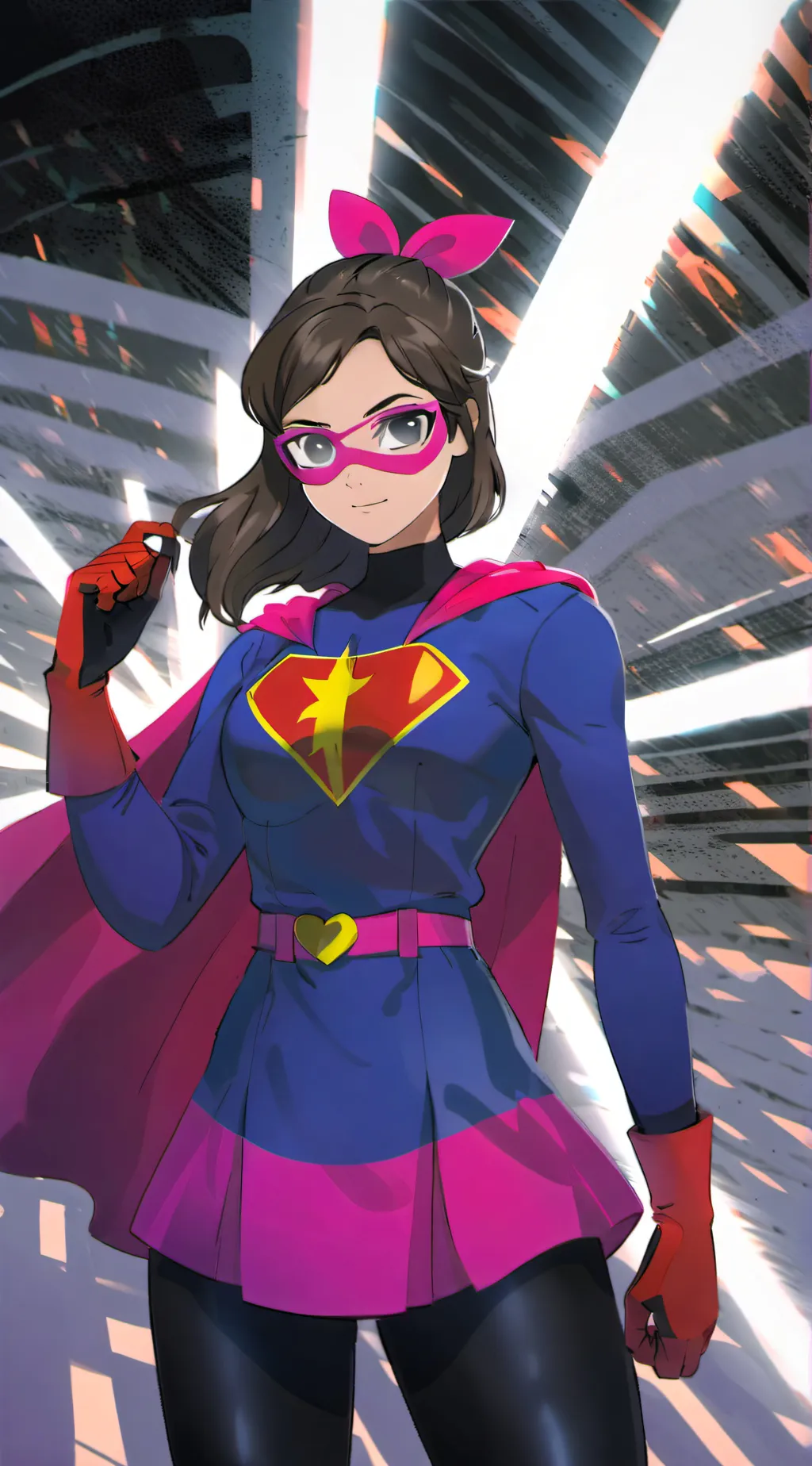 ai character: Lady positive? background