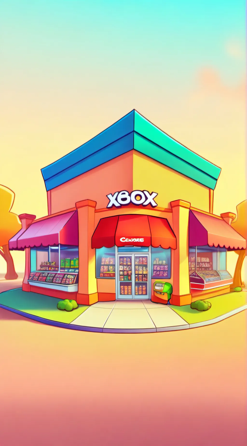 ai character: Xbox360 market background