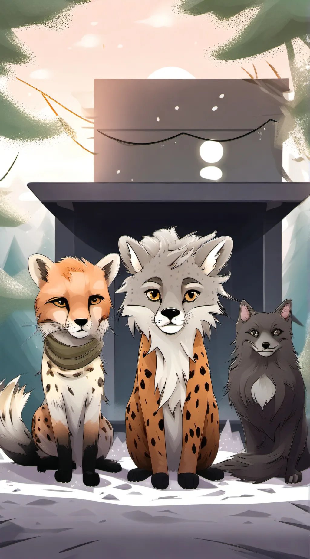 ai character: cheetah background