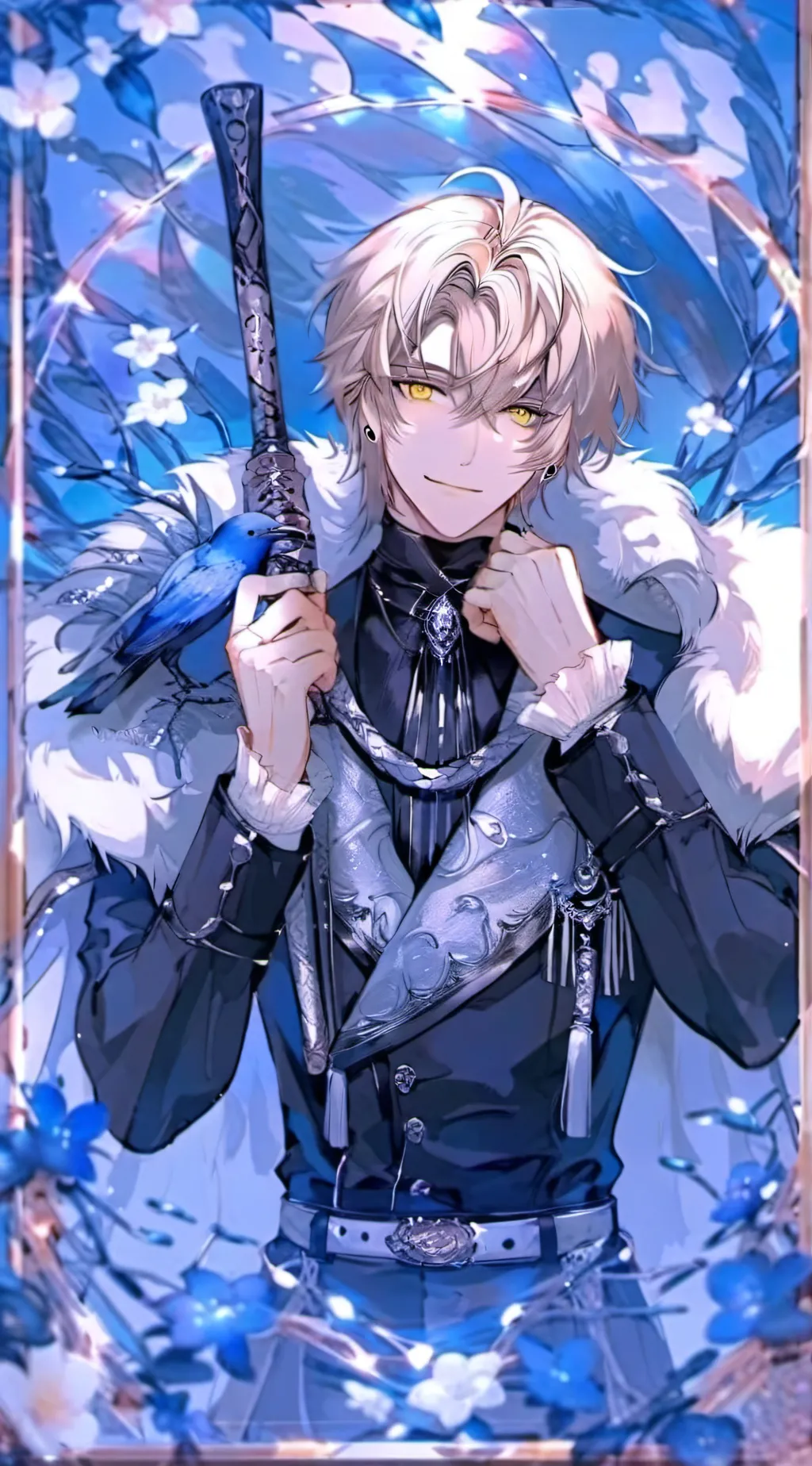 ai character: . _OLIVER _ .  background