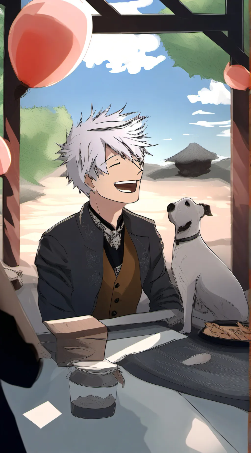 ai character: MHA CLASS ZOOMCALL background