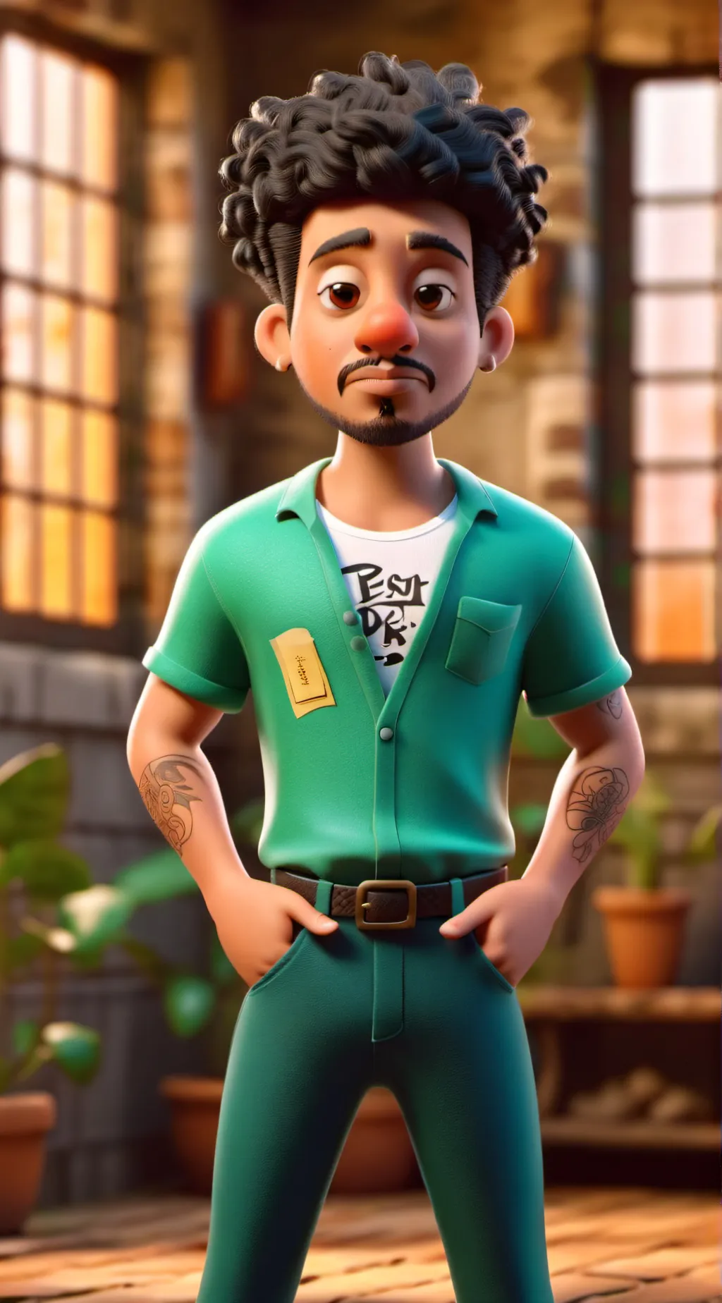 ai character: GR (street demon) background