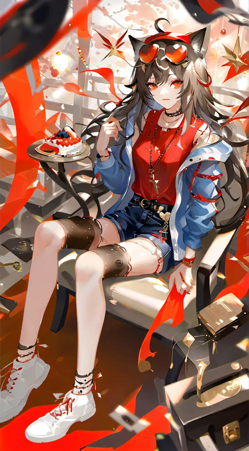 ai character: red leader/tori background