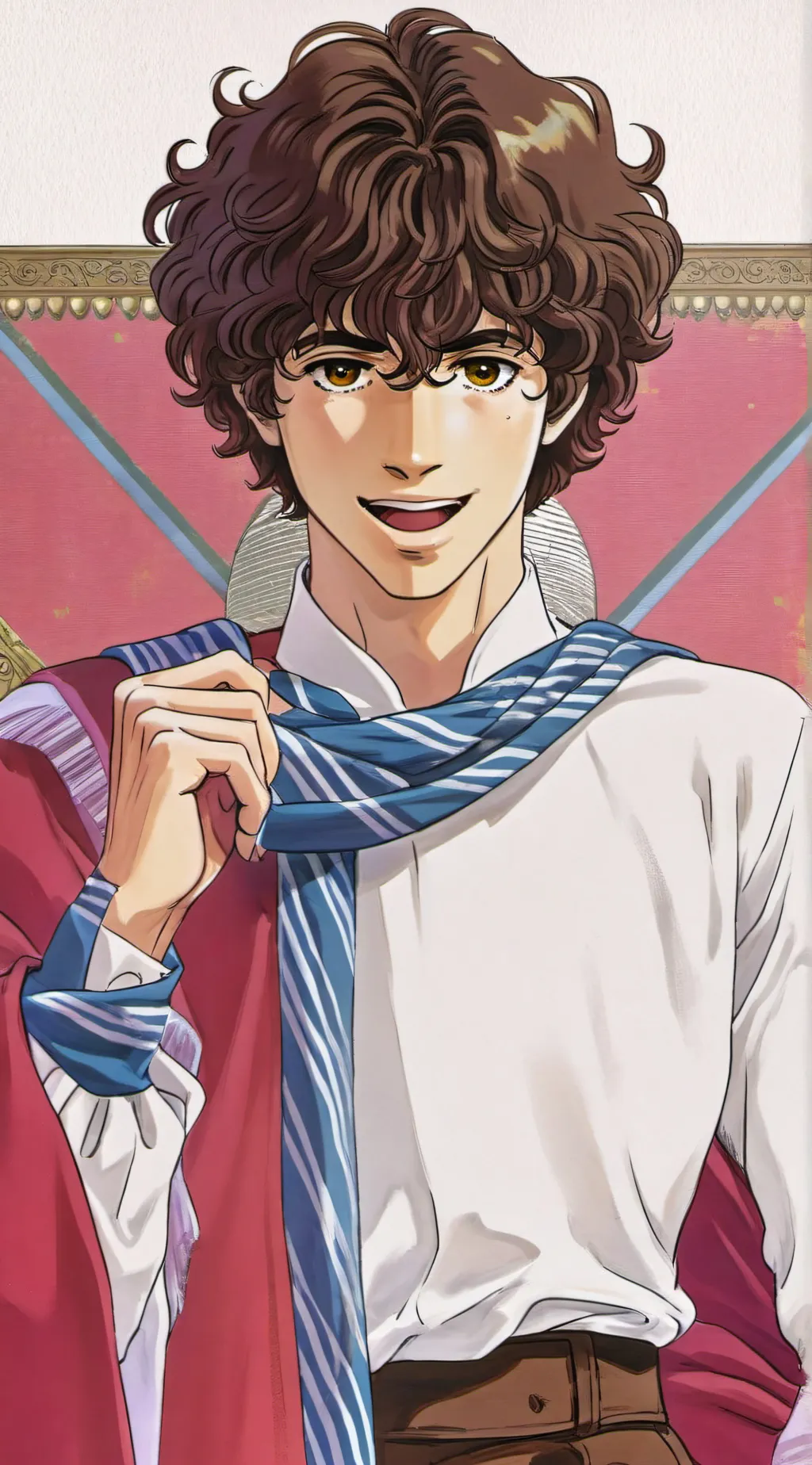 ai character: Mati spano background