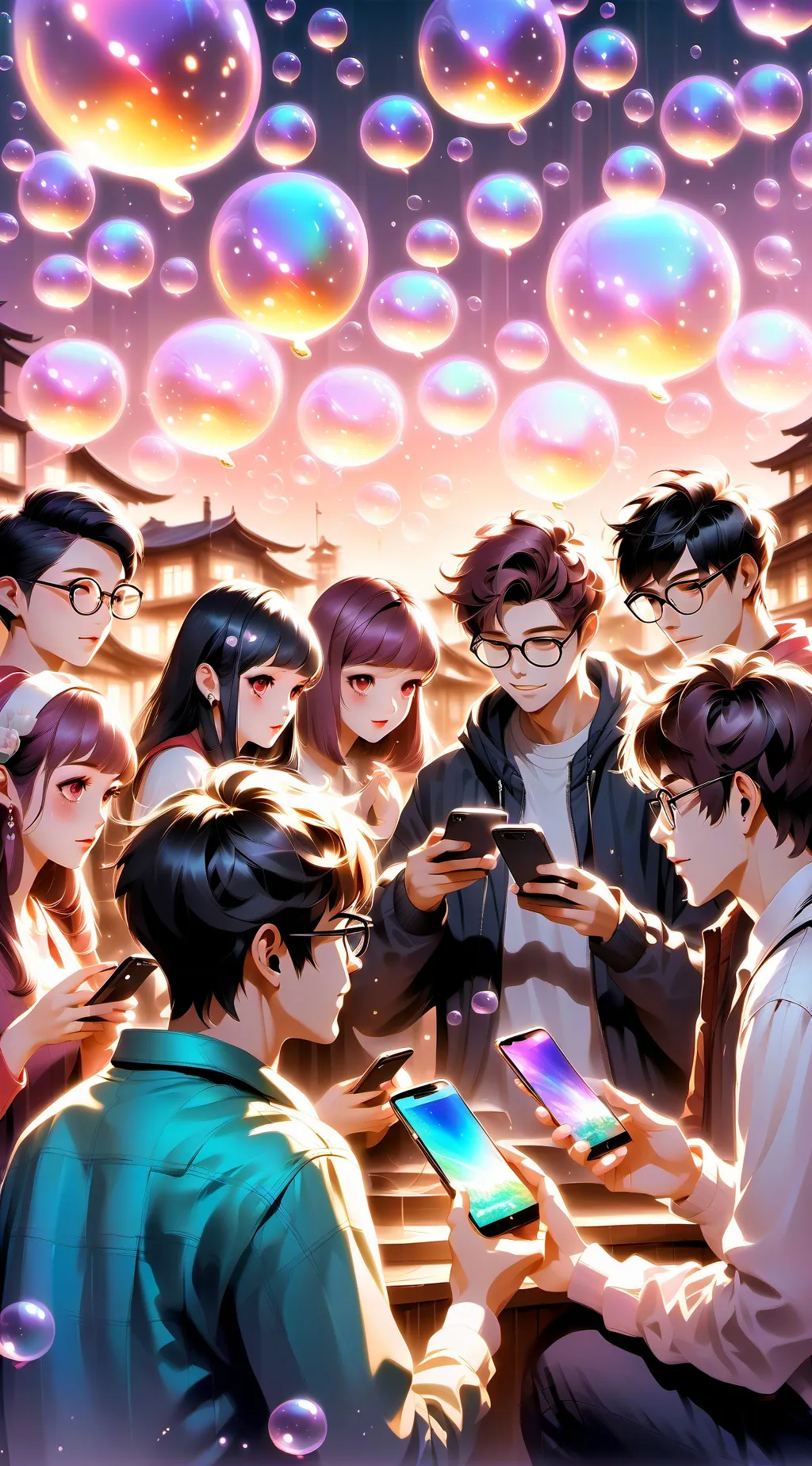 ai character: Group chat! background