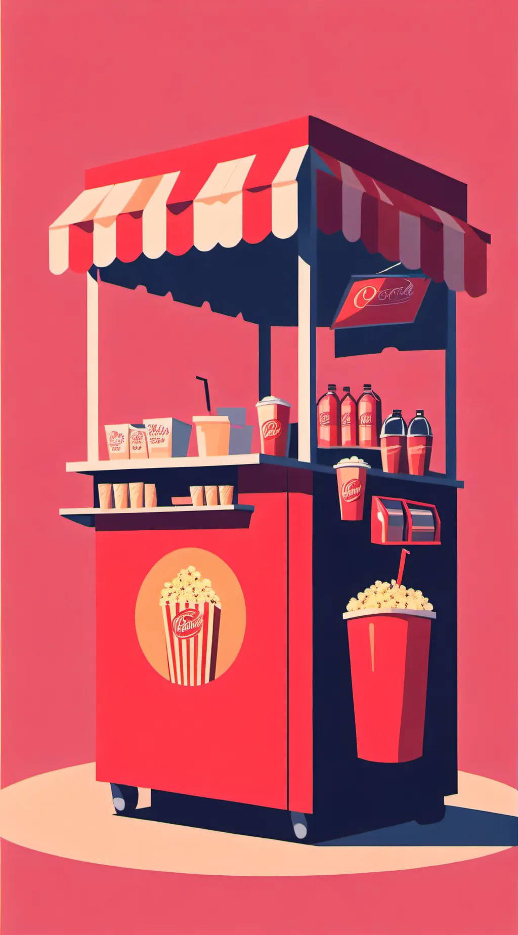 ai character: Movie Theater background