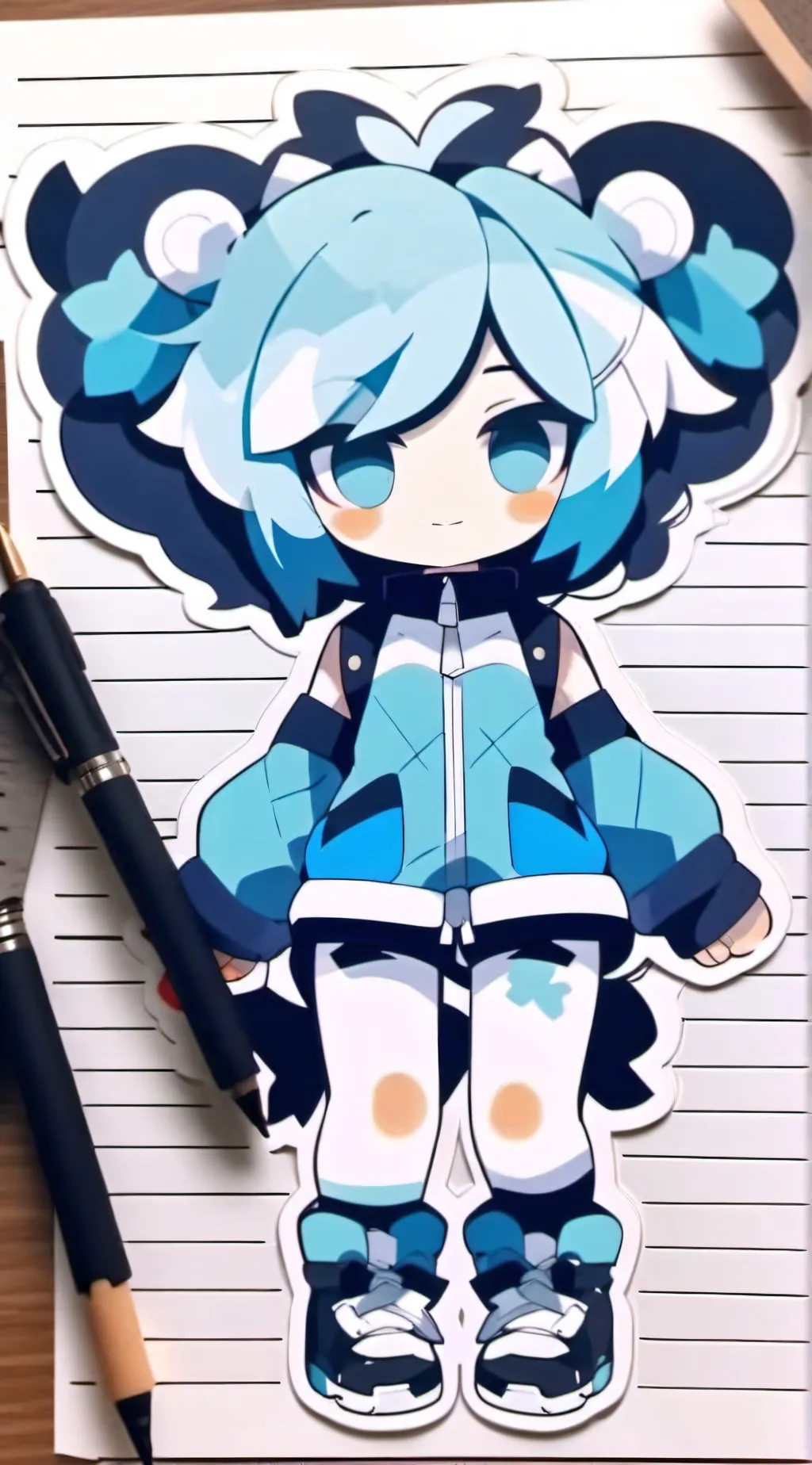 ai character: Plush background