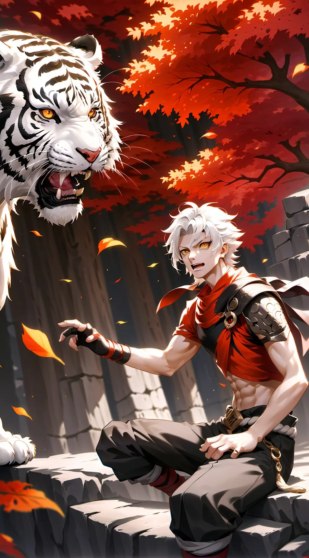 ai character: tiger mha background