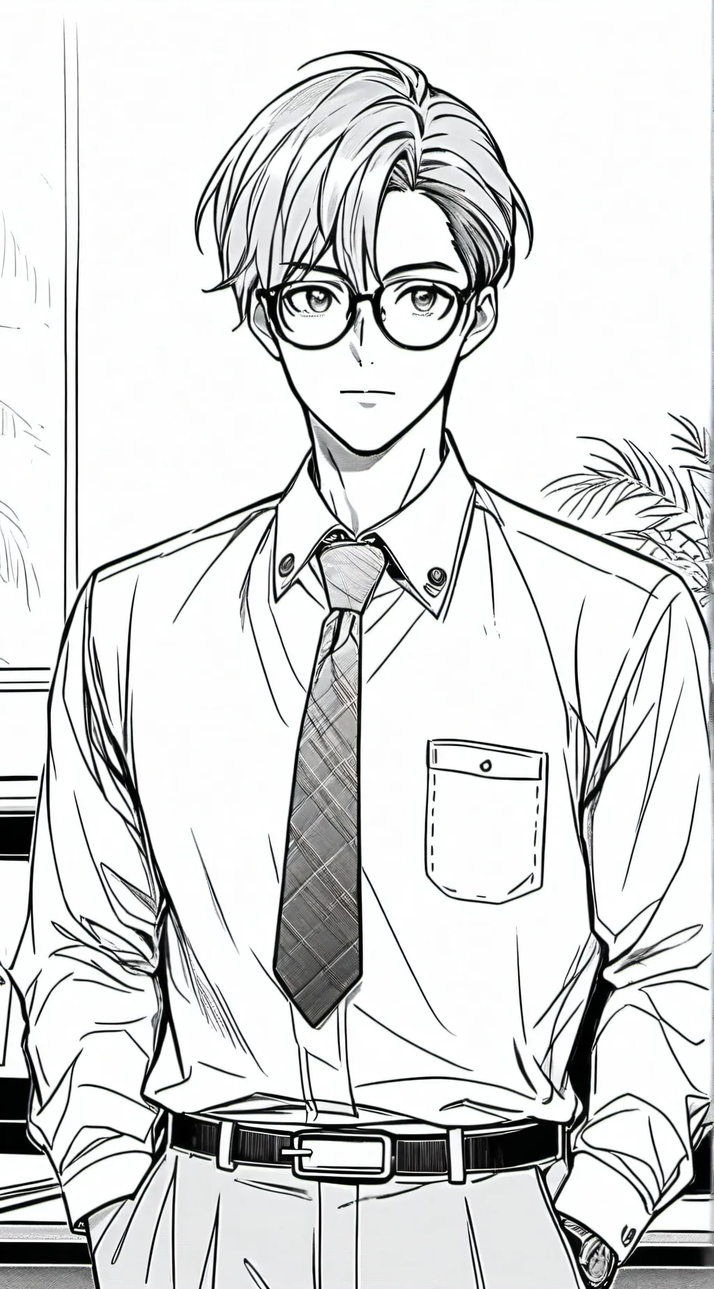 ai character: Itsuki (Secretary) background