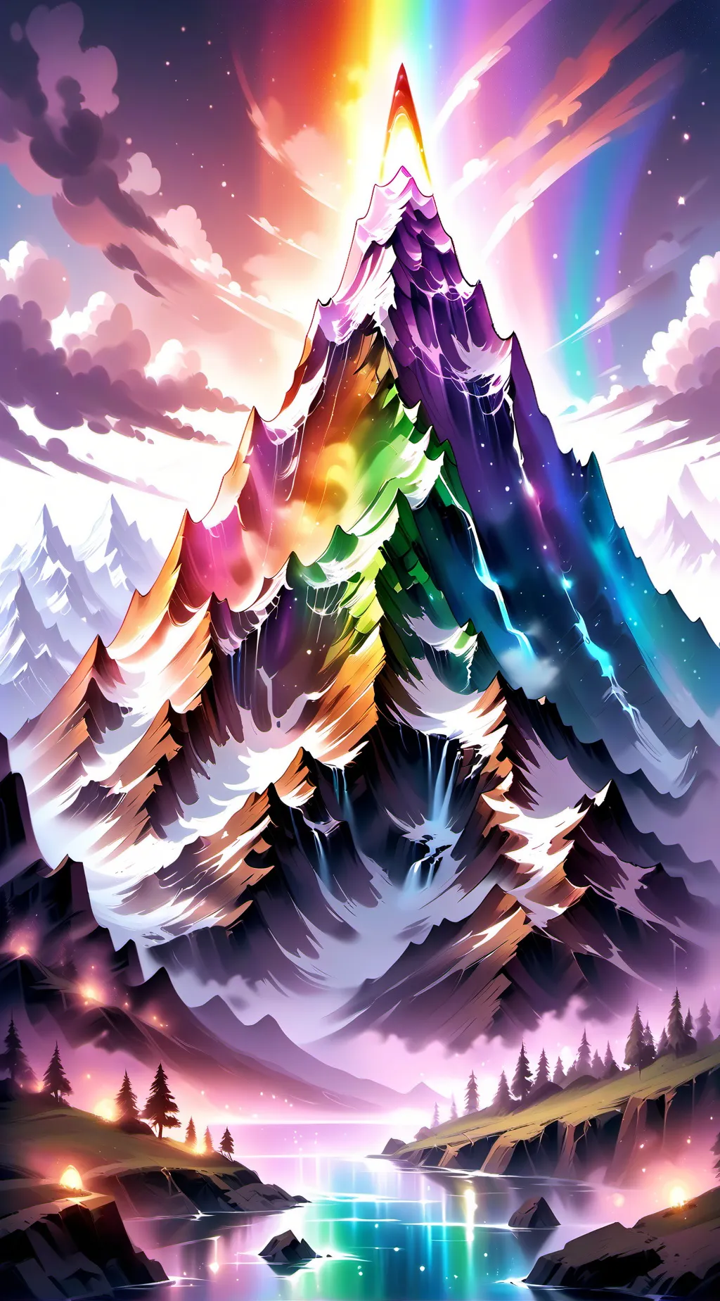 ai character: Mr rainbow background