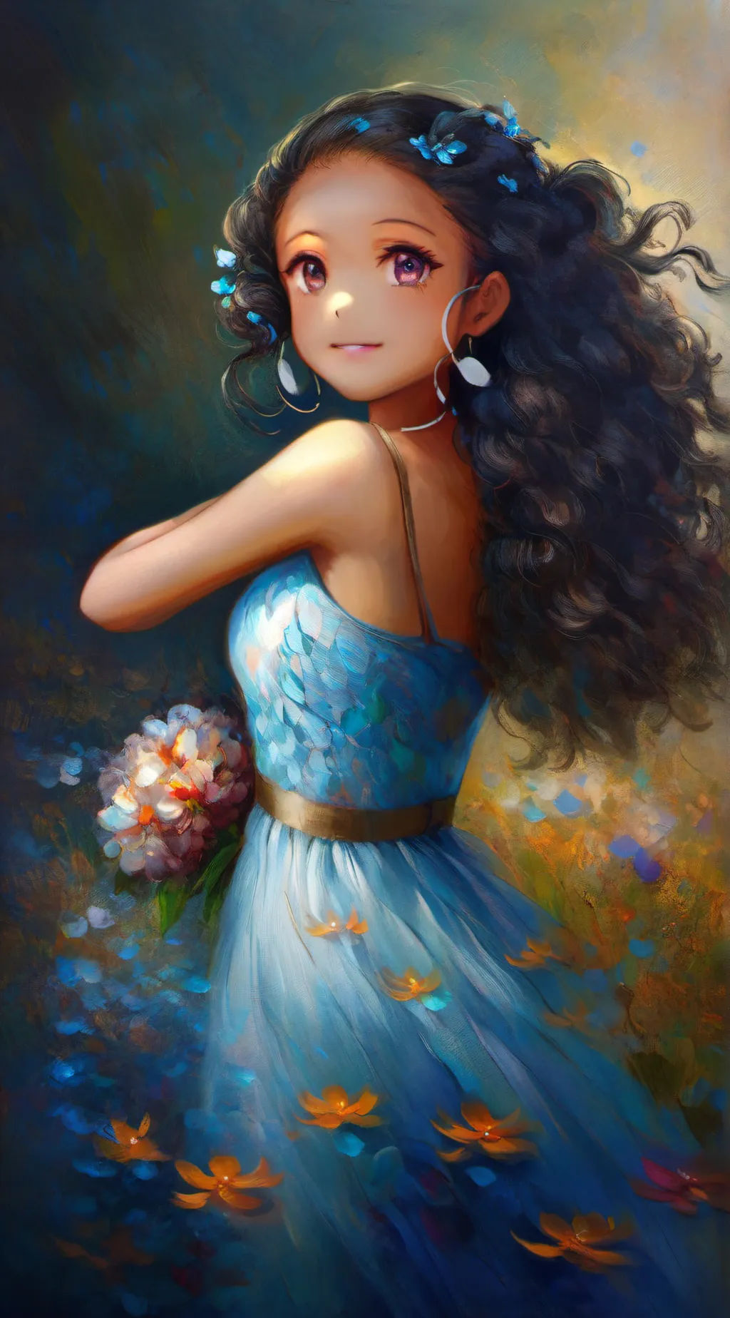 ai character: cattleya  background