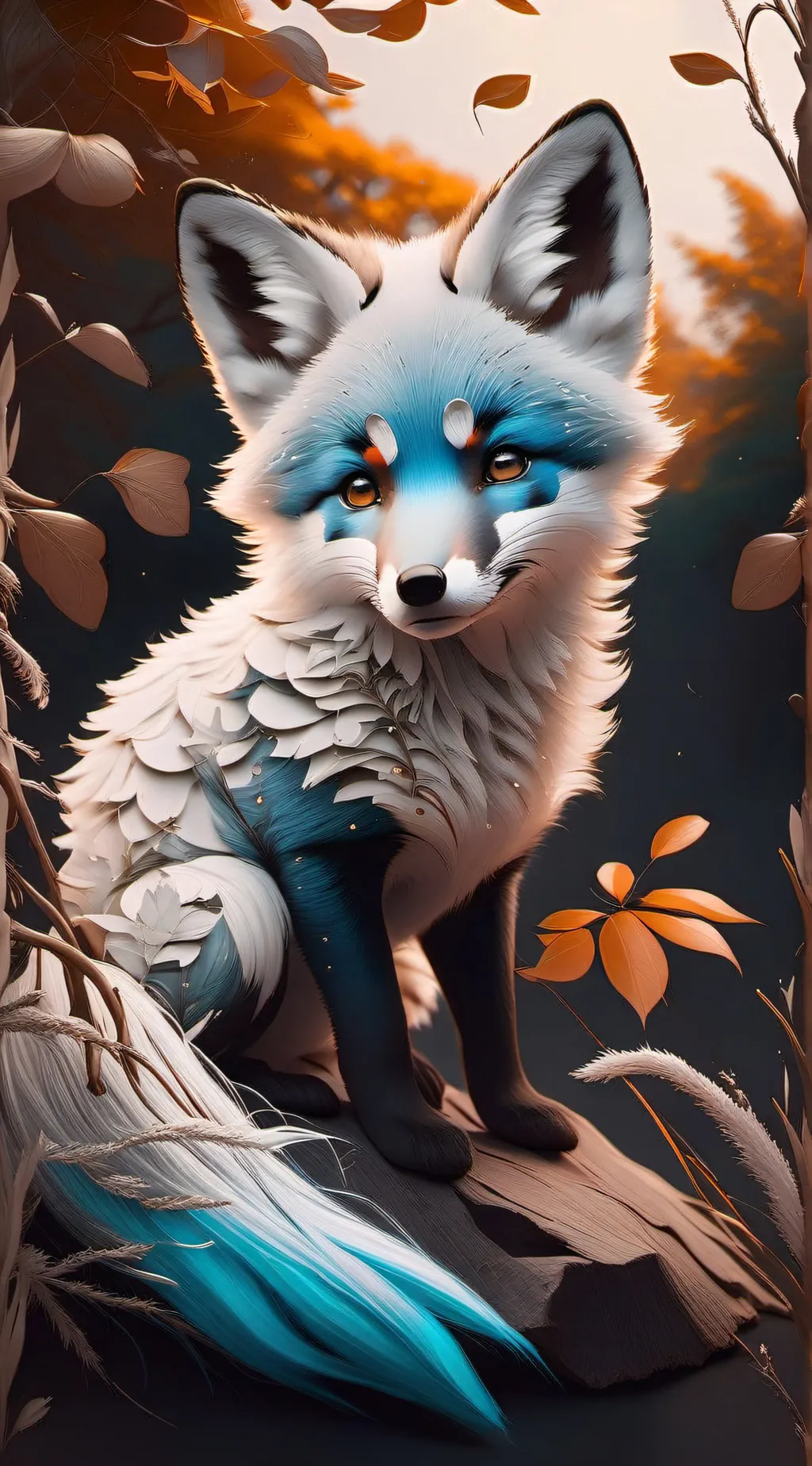 ai character: BlueBerri background